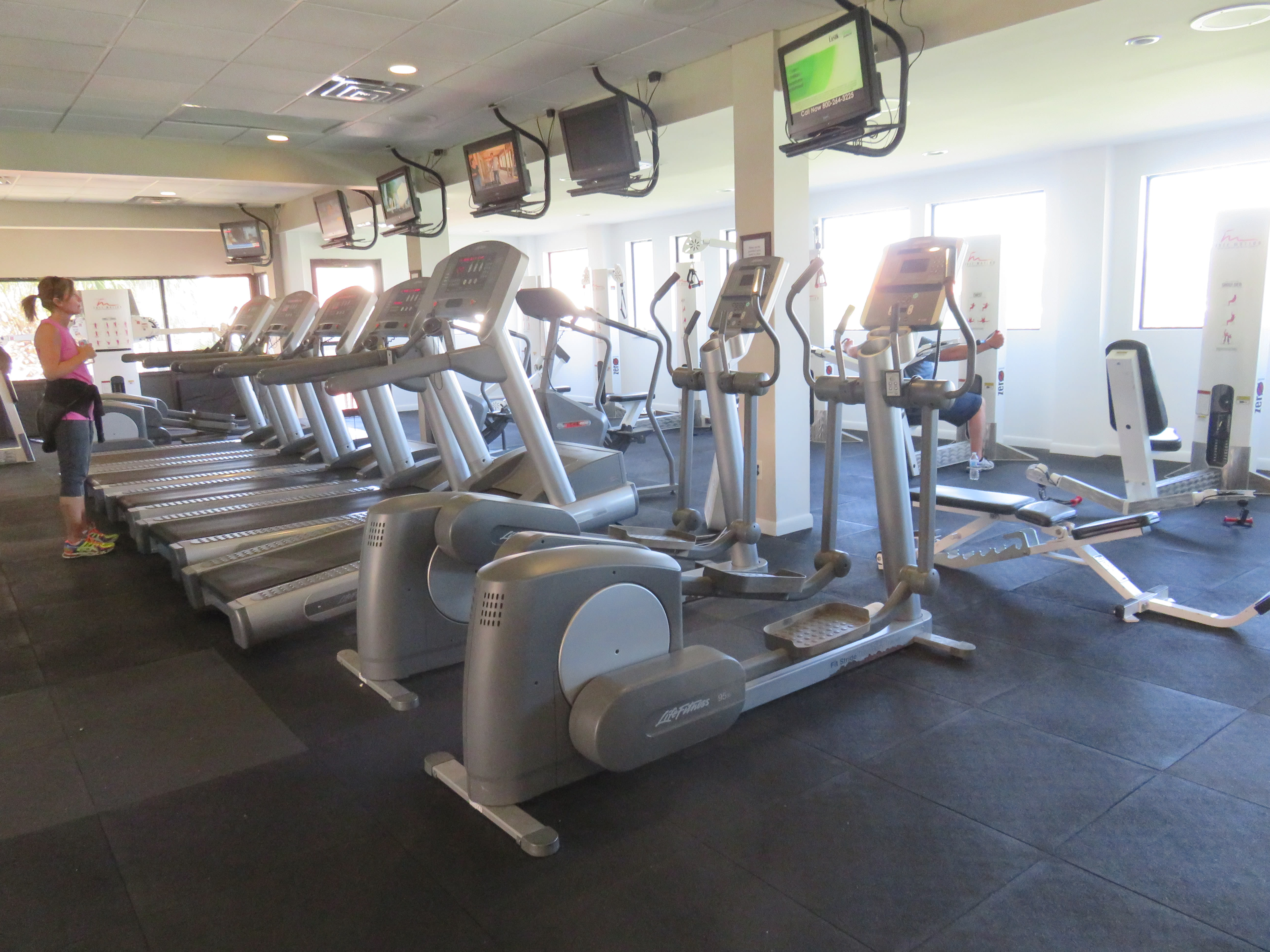 Fitness room available for small fee