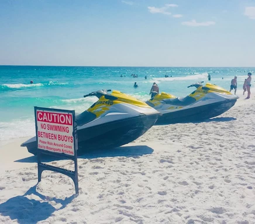 Sports rentals right across the street behind Pompano Joe's Restaurant/Bar