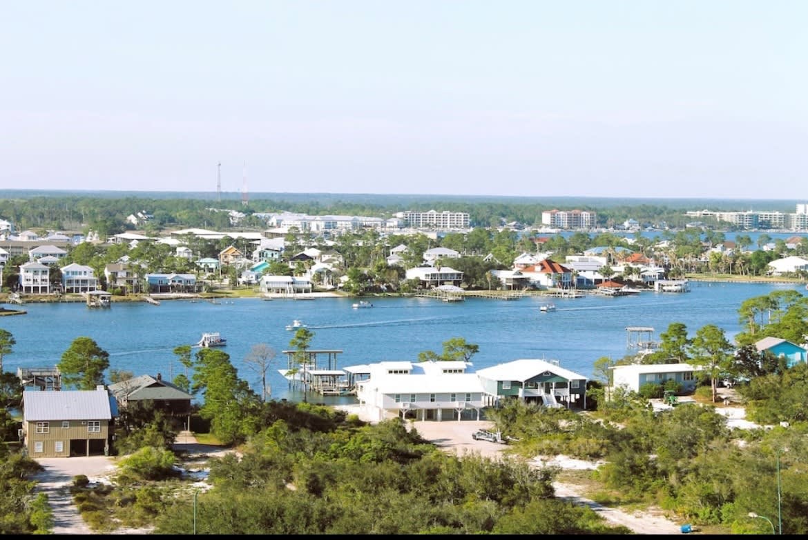 View of Cotton Bayou from the North side of the condo. 