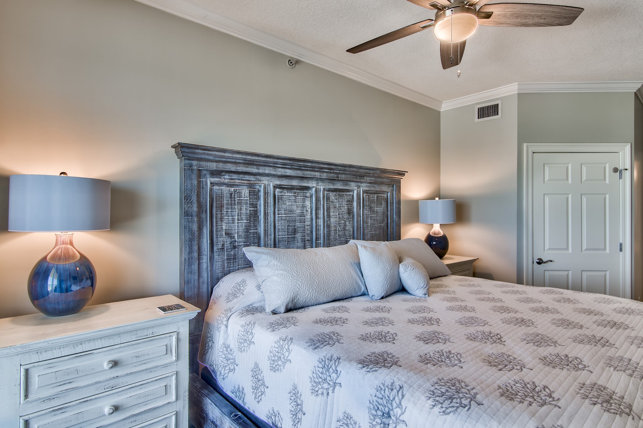 The master bedroom has direct access to the balcony!