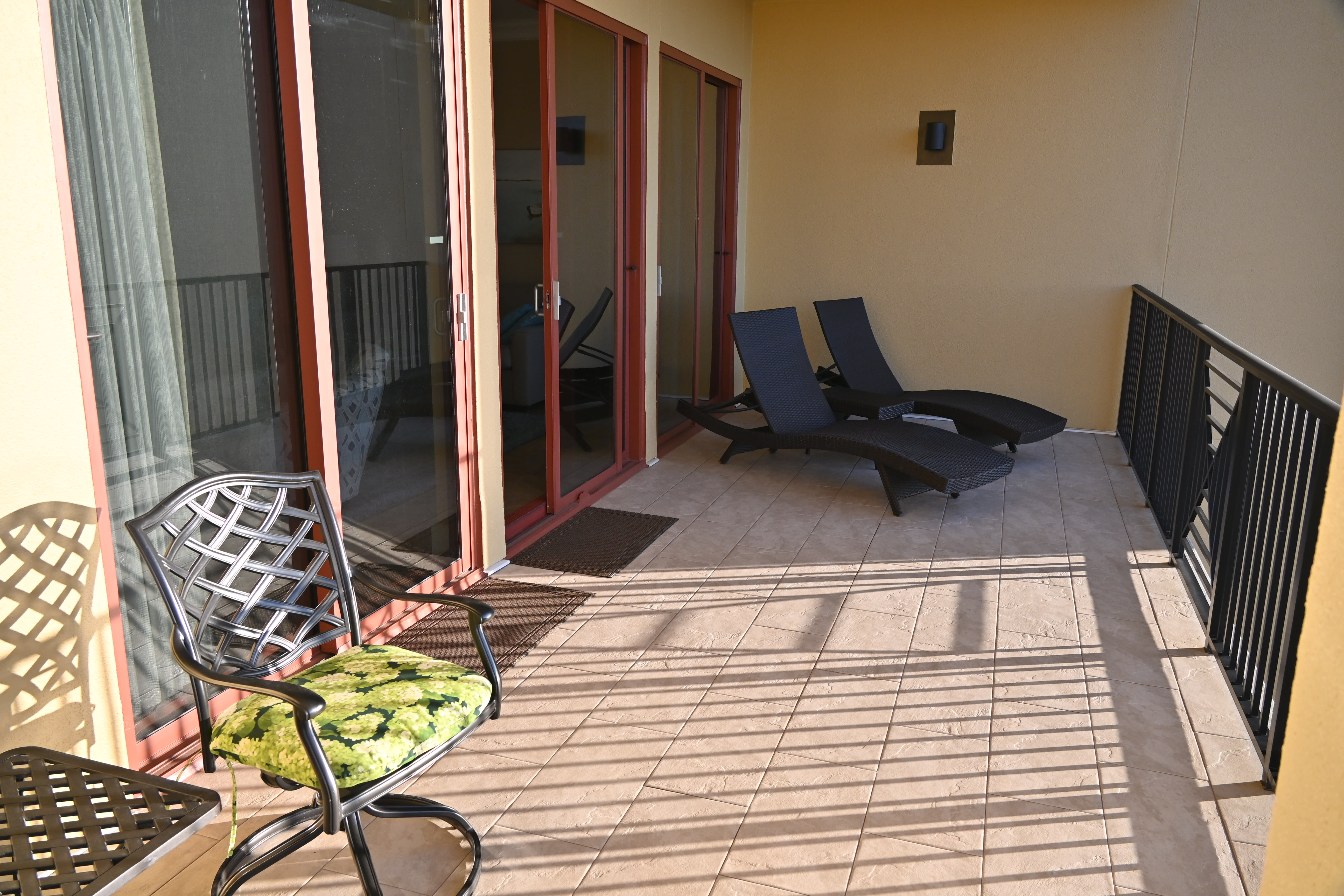 Relax And Enjoy A Book On The Chaise Lounges On The Balcony.