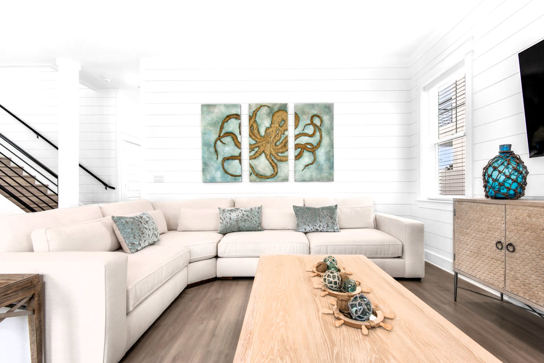 Azure-4 Not a worn out rental. Azure boasts designer-curated furnishing throughout.