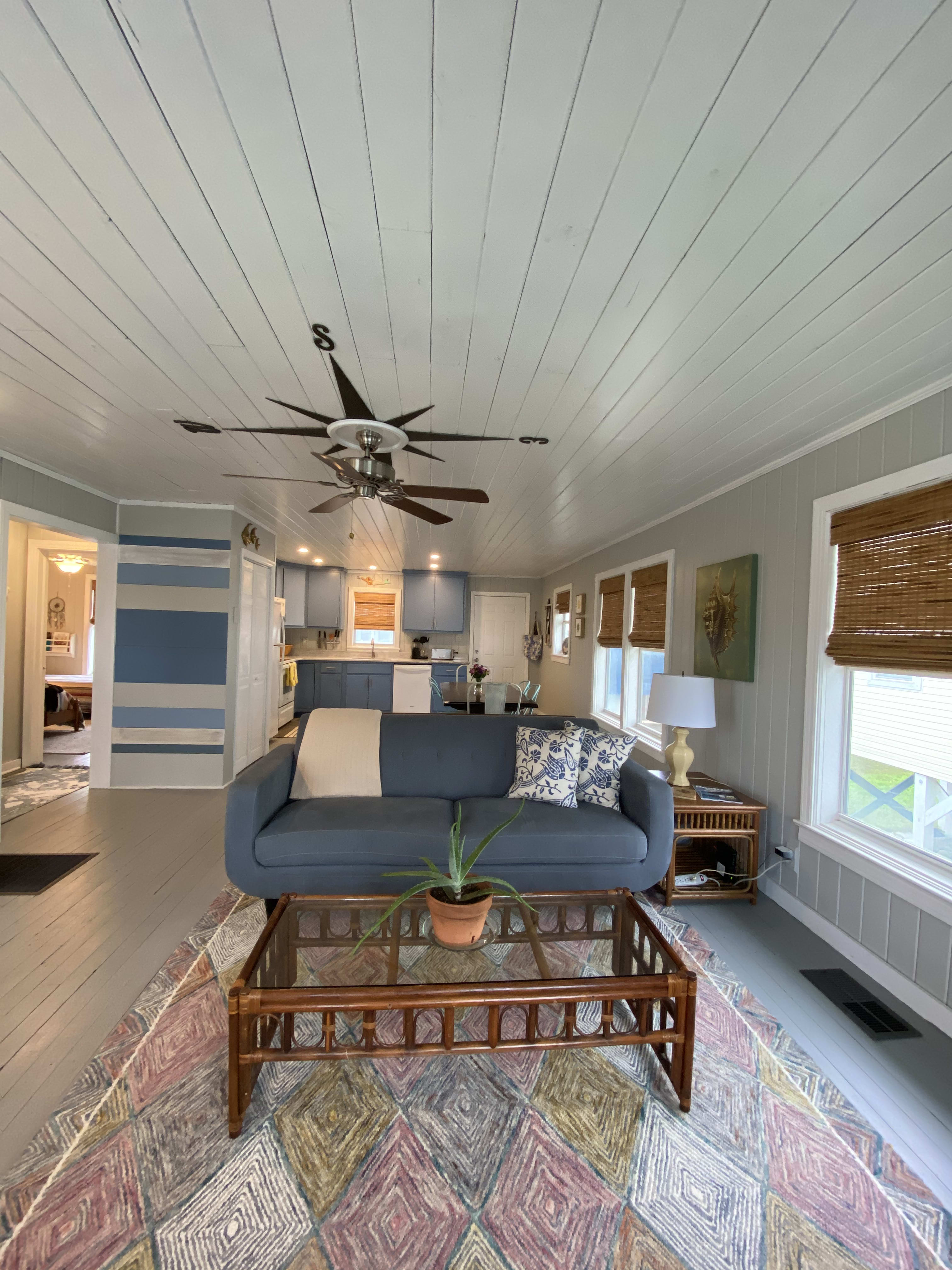 Original pine from floor to ceiling will draw you right in!