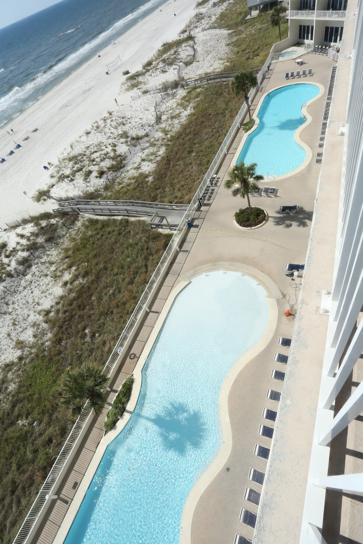 Two very large pools to choose from