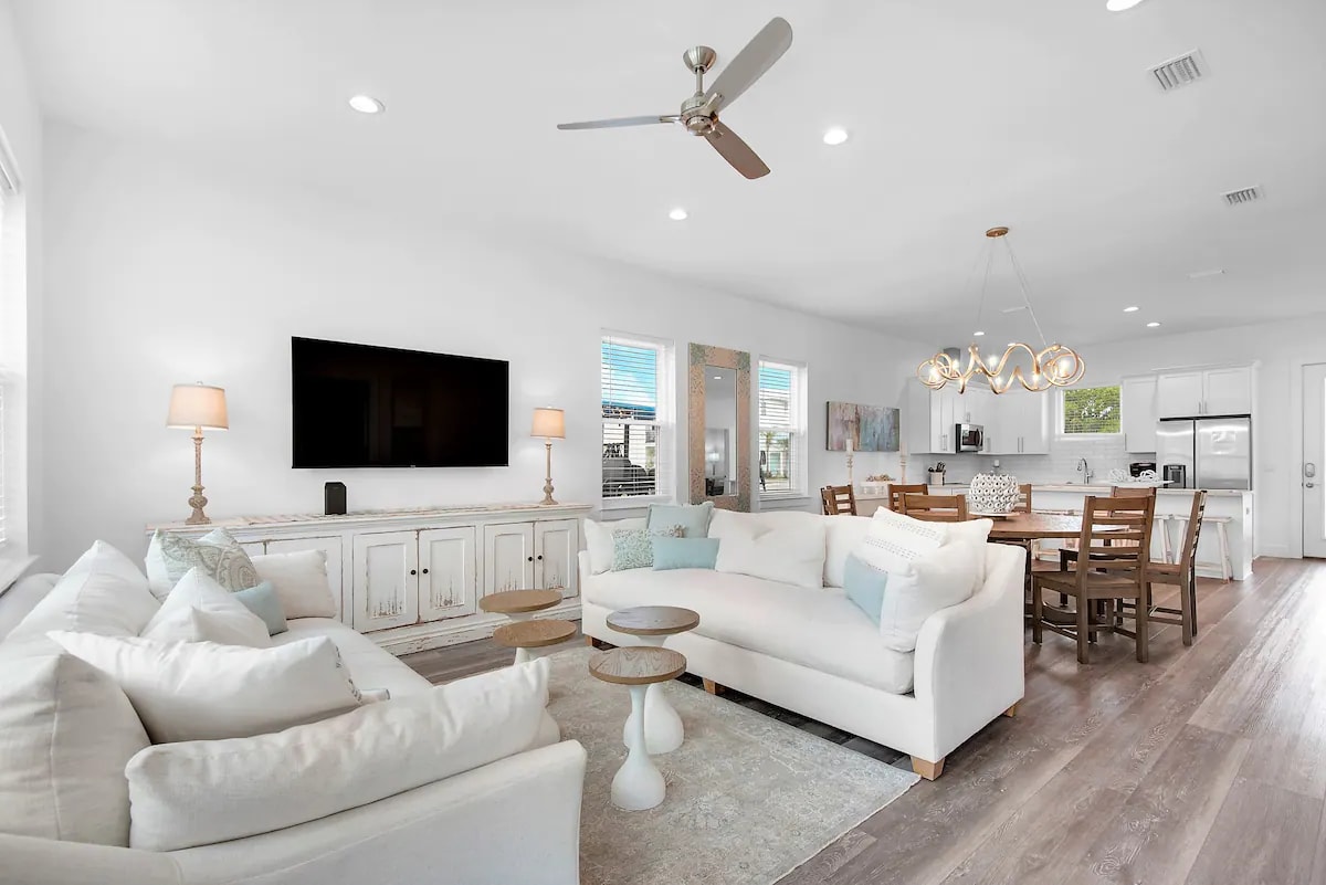 Bliss-8 Designer curated for the large group or multi-family, beach-casual vacay.