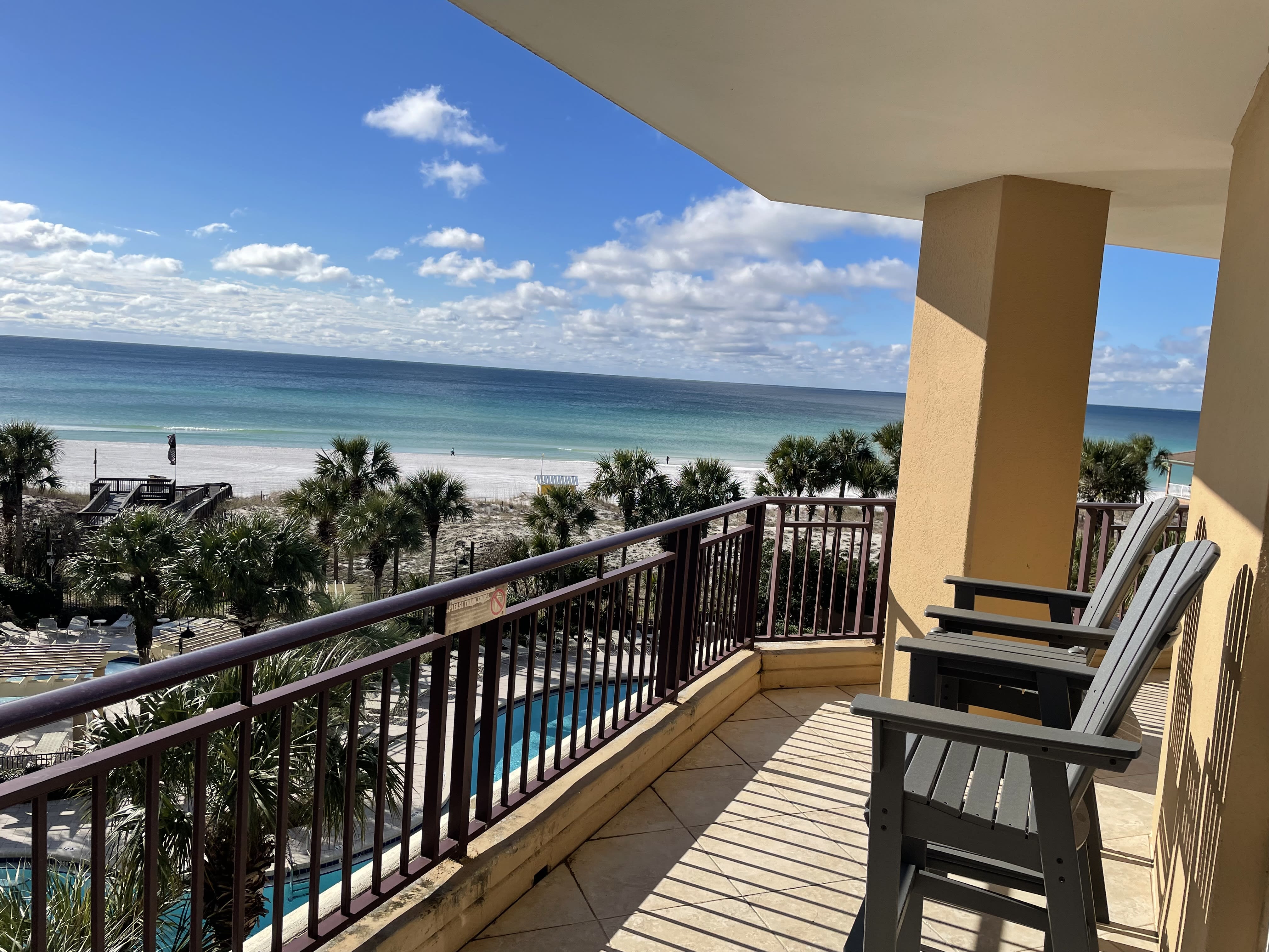 Wrap Balcony has a perfect view of the pool and the beach!