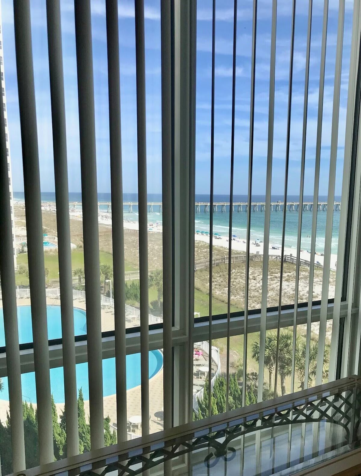 view from sitting area no more vertical blinds 