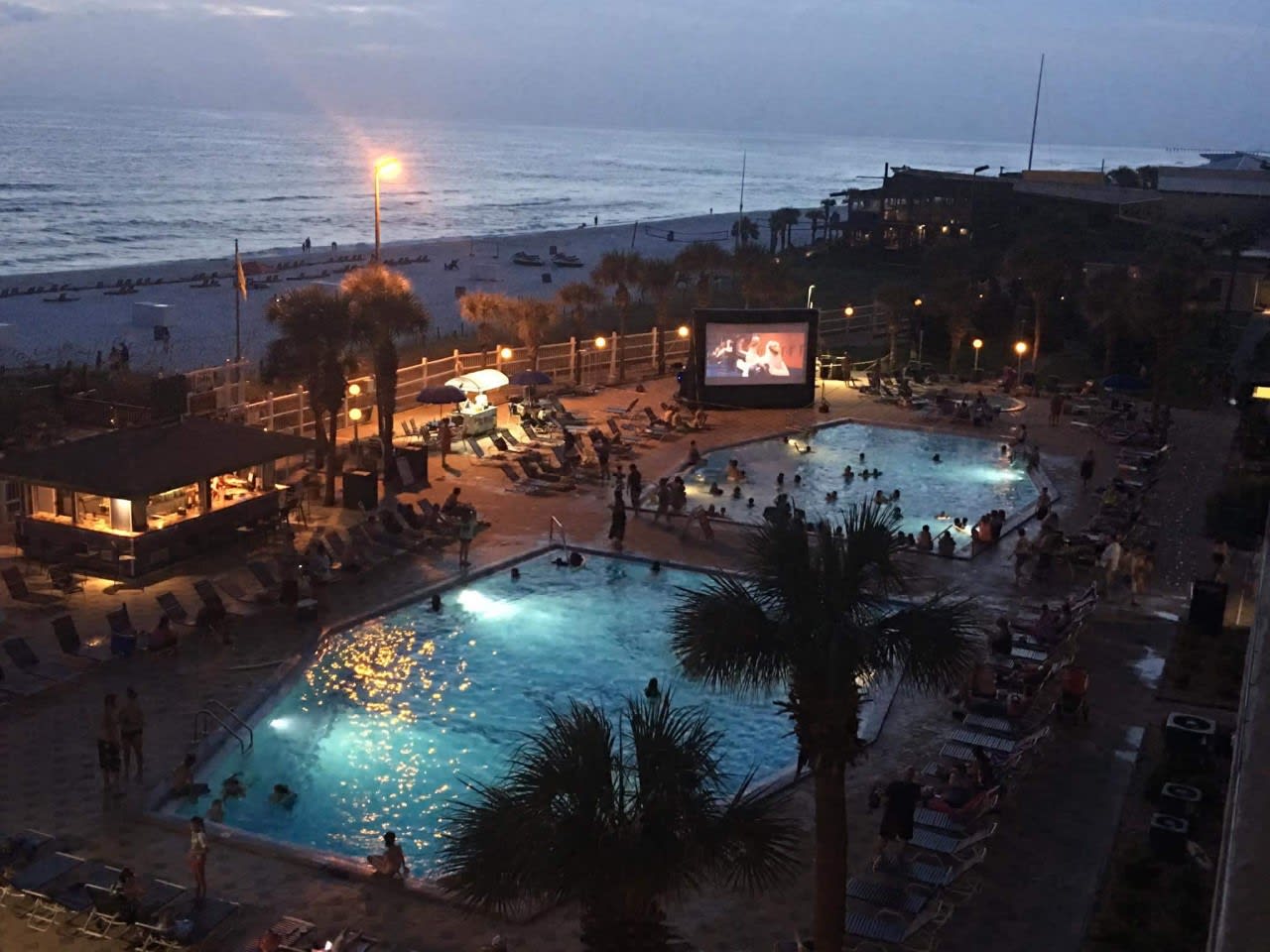 movie night by the pools kids love