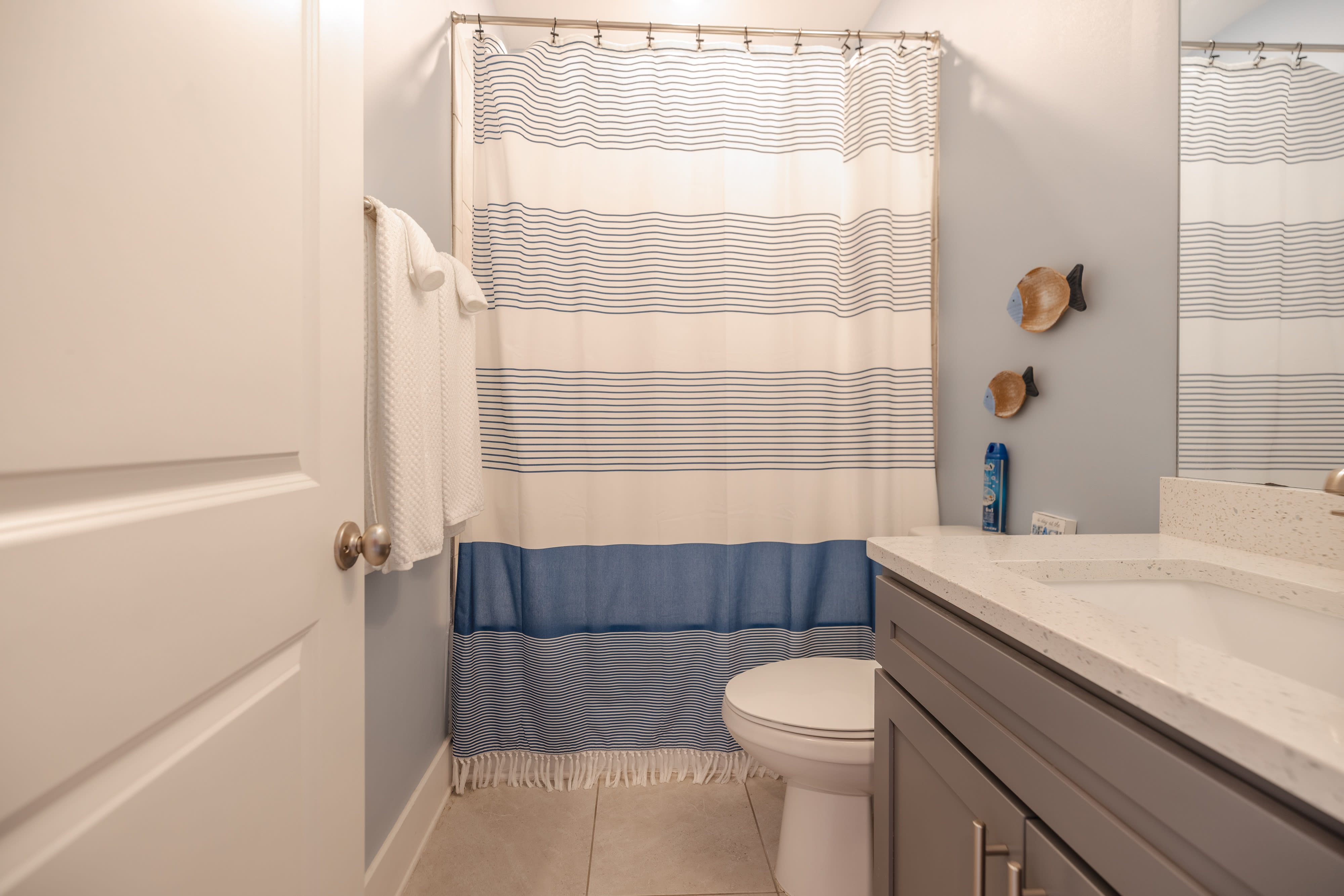 First floor full bathroom