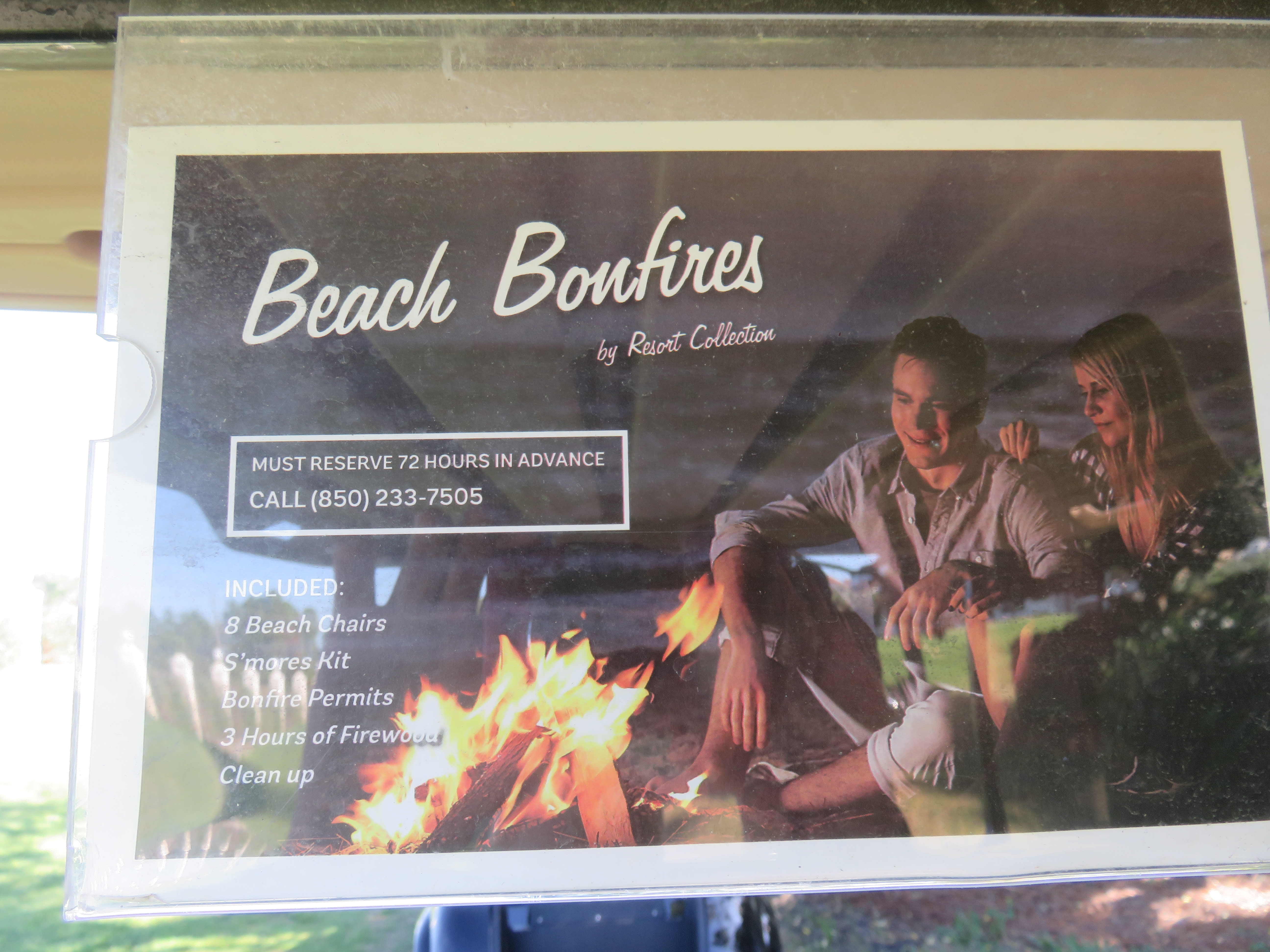 Enjoy and evening beach bonfire