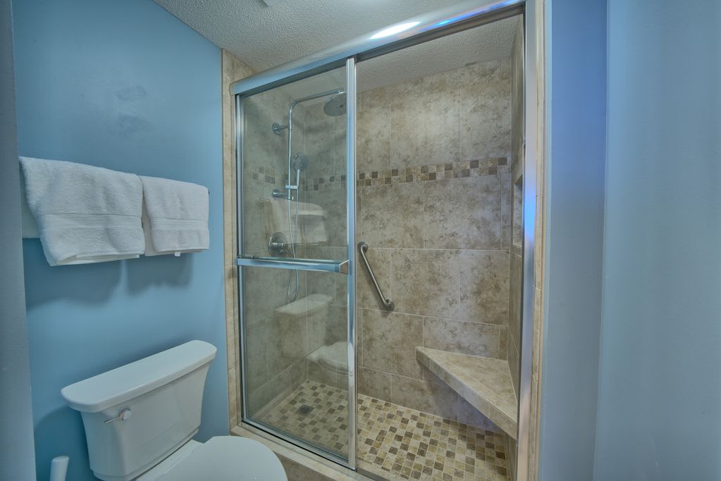 Luxurious shower in the master!