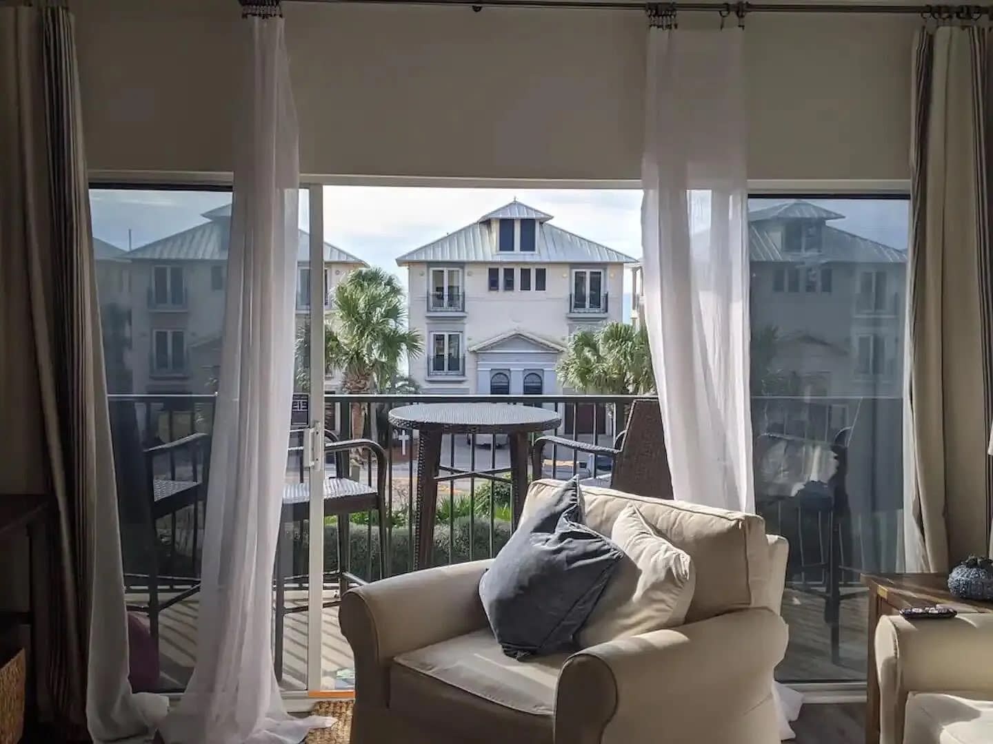 Gulf view from living room