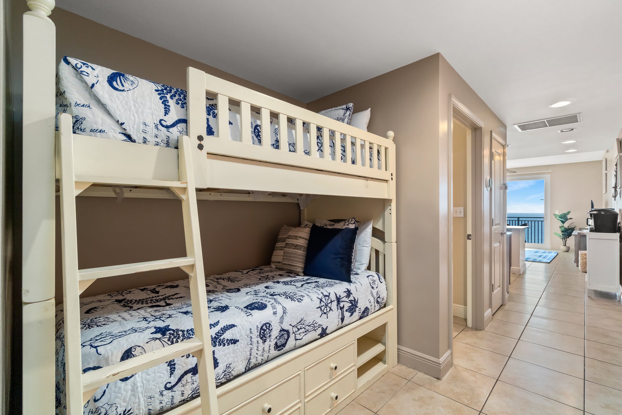 Bunk beds for and extra storage space