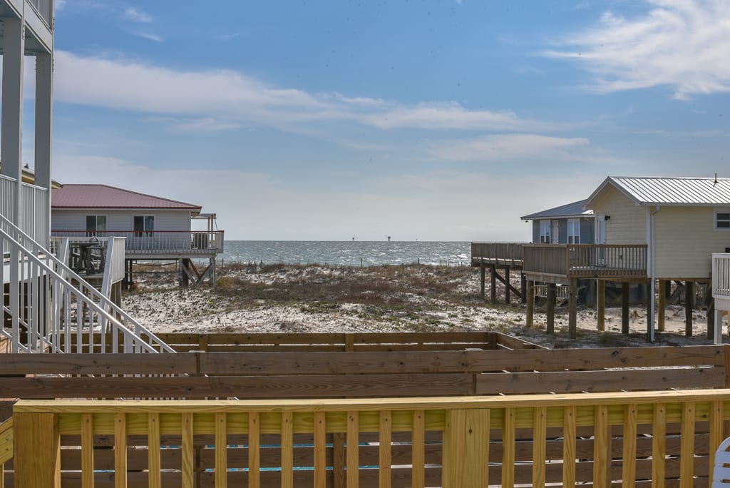 View of the Gulf from the back deck