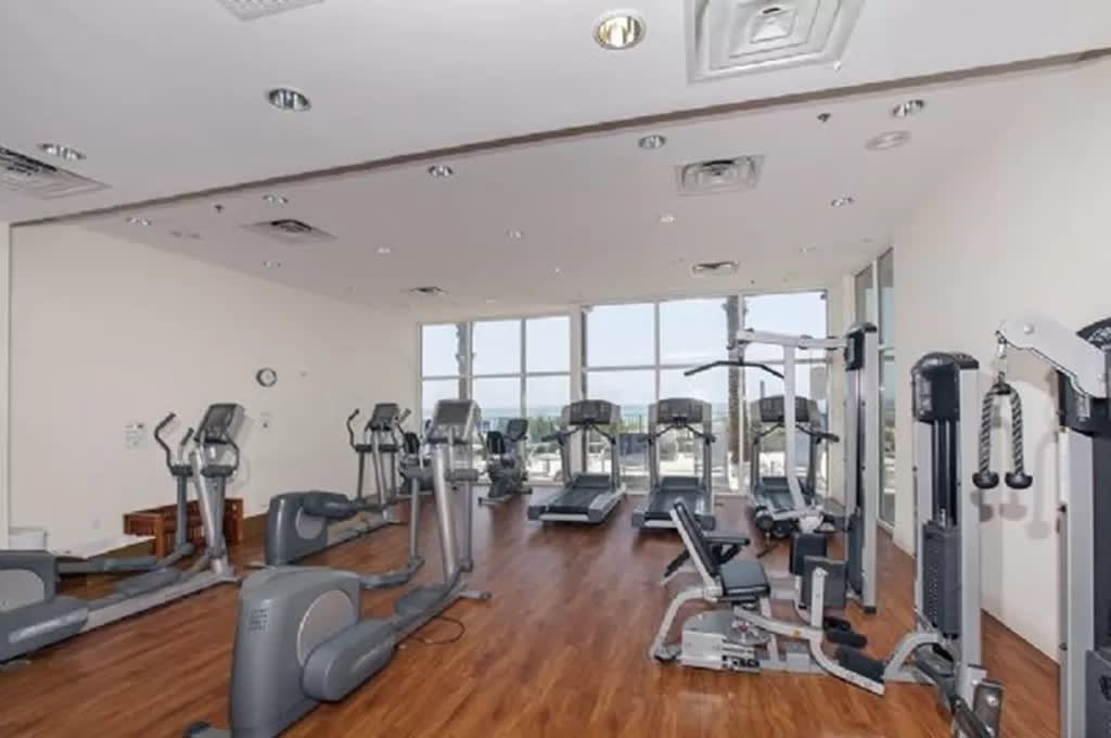Fitness Center with ocean view!