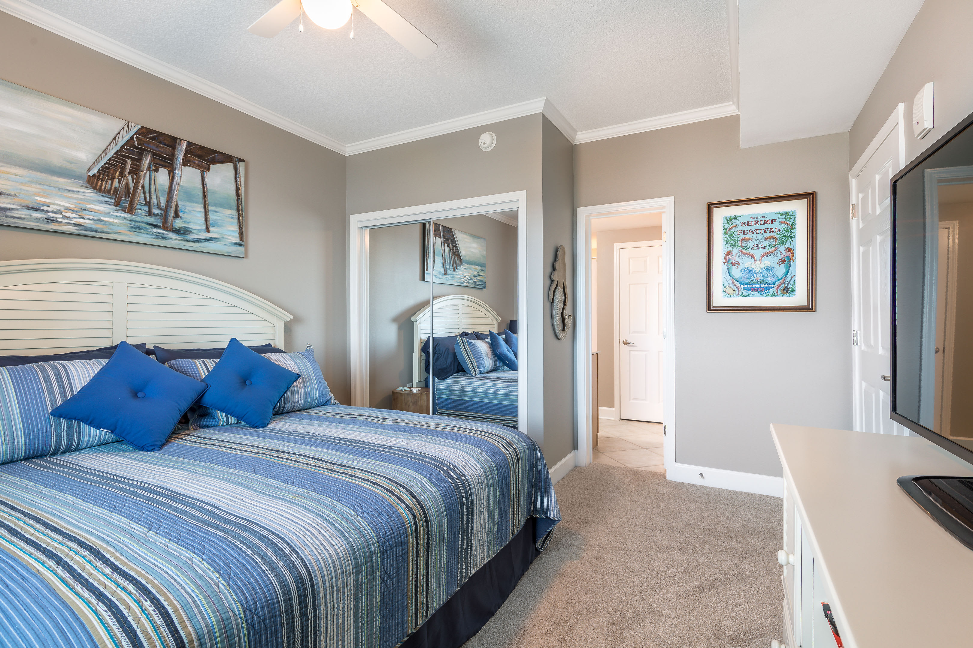 simple elegance with a touch of class,  Master bedroom with attached master bath.