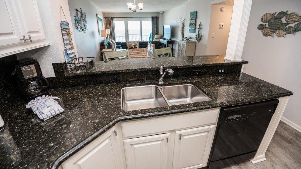 Kitchen with Gulf Views