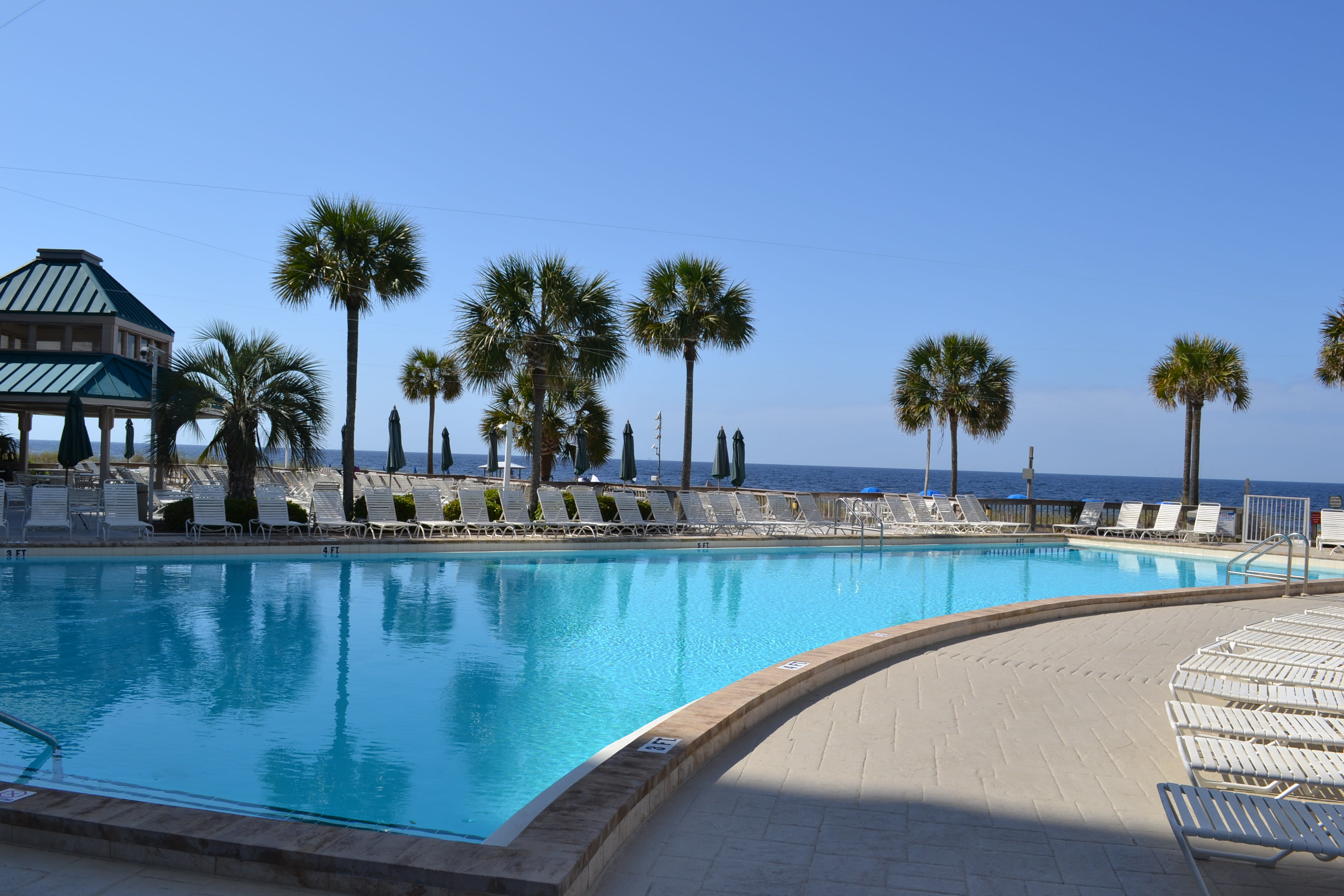 Pool between the D and E Buildings