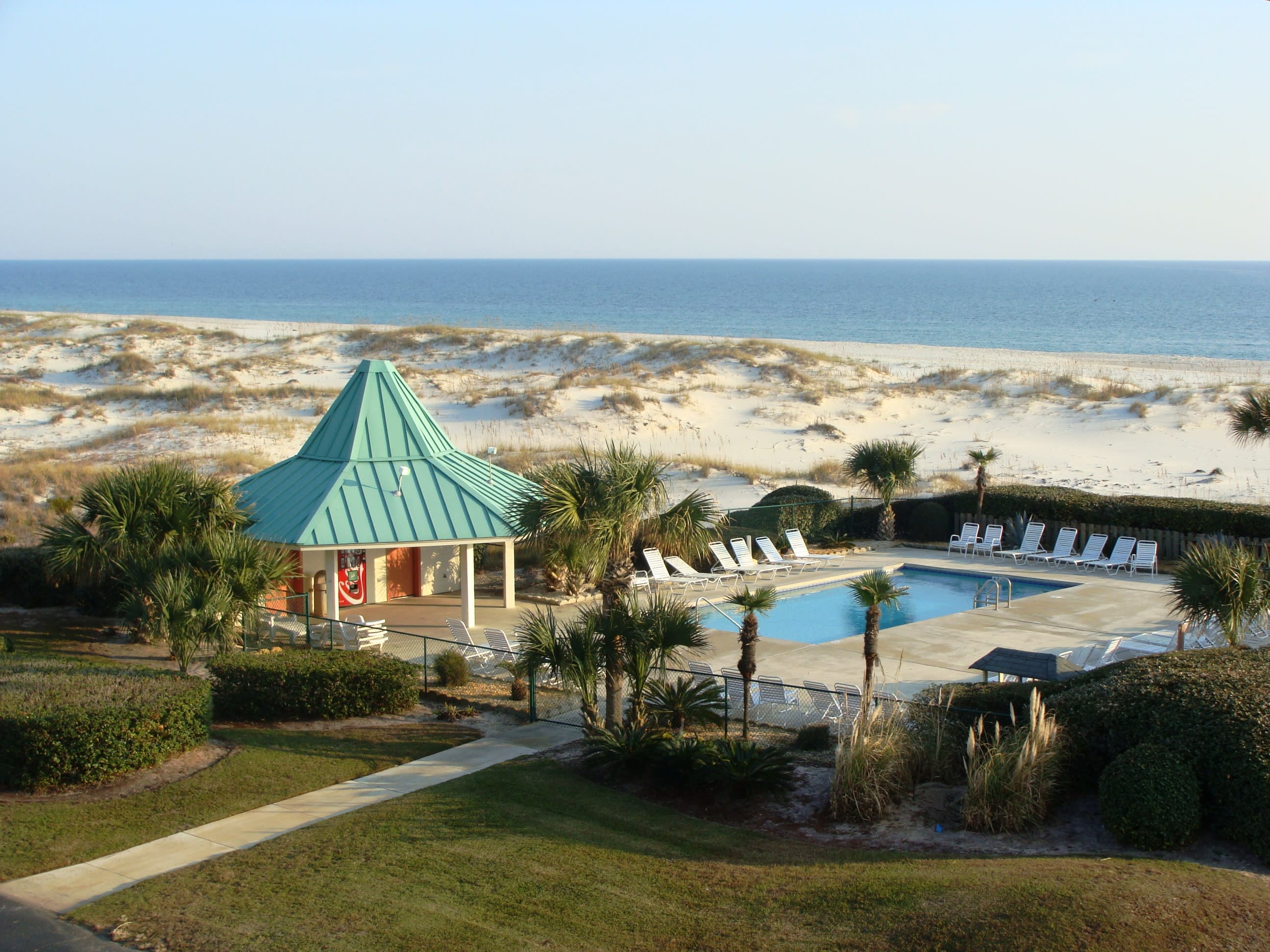 Second Pool and beach