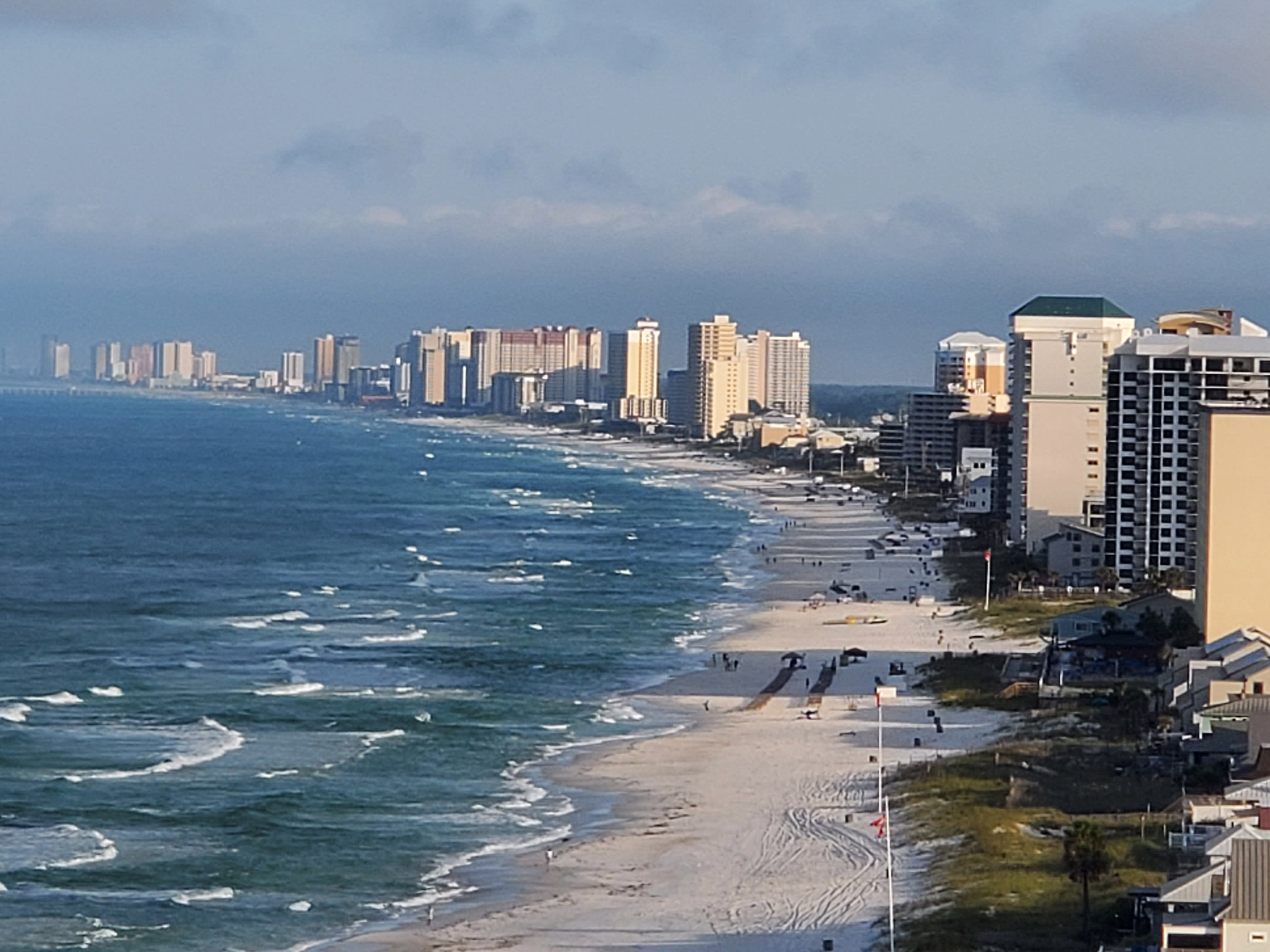Spectacular balcony view looking towards the west. 