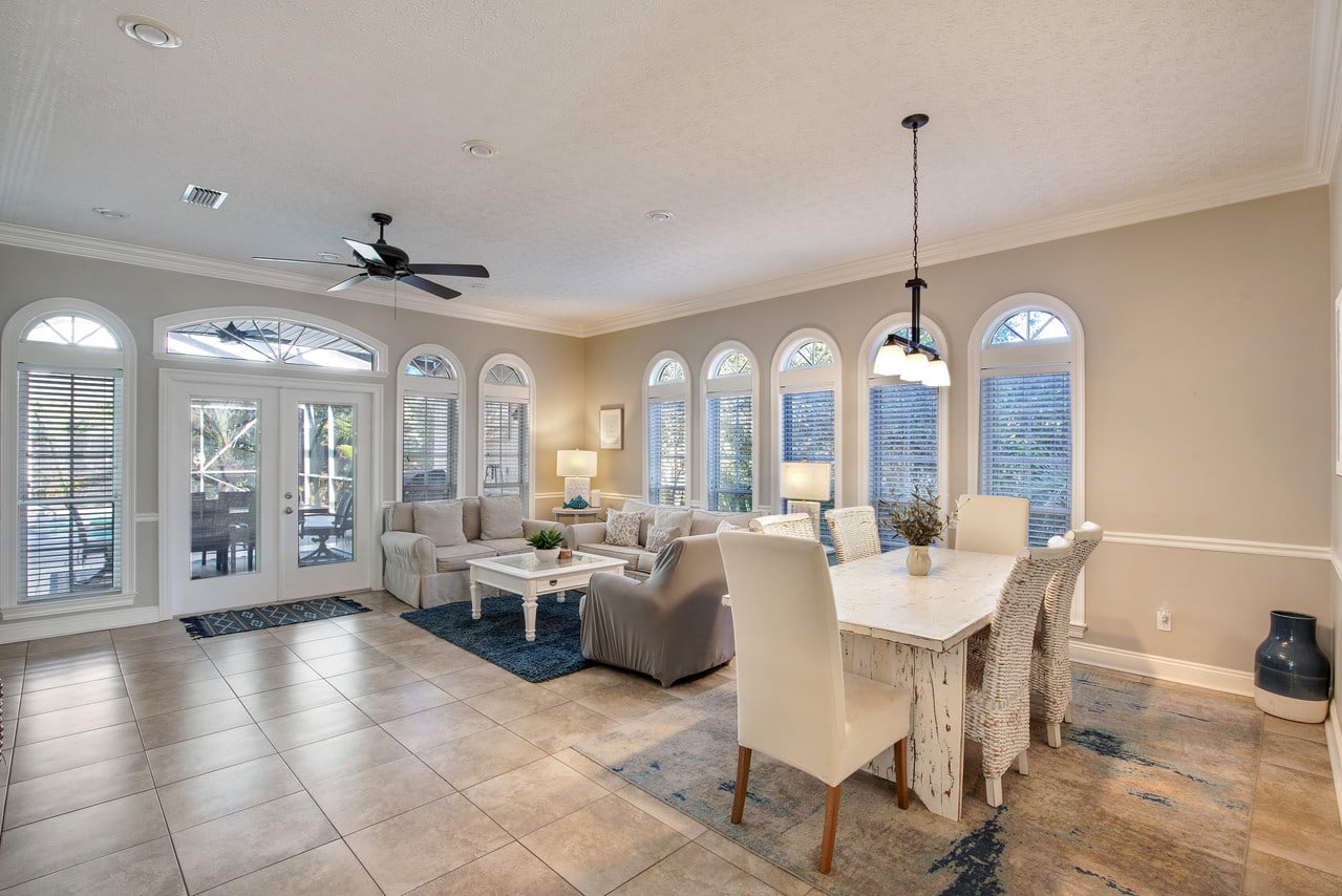 Dining table &amp; living room