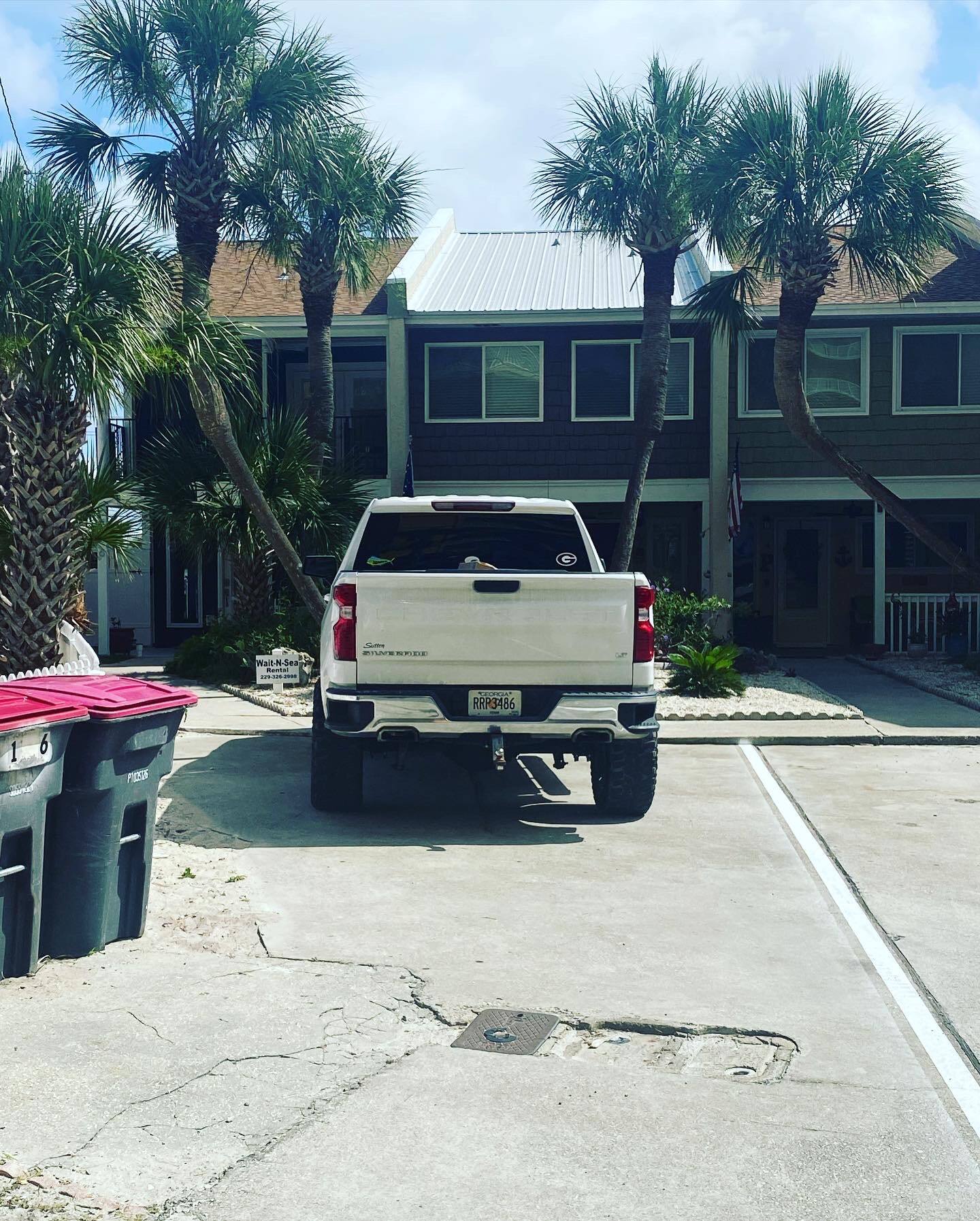 2 car spaces front to back