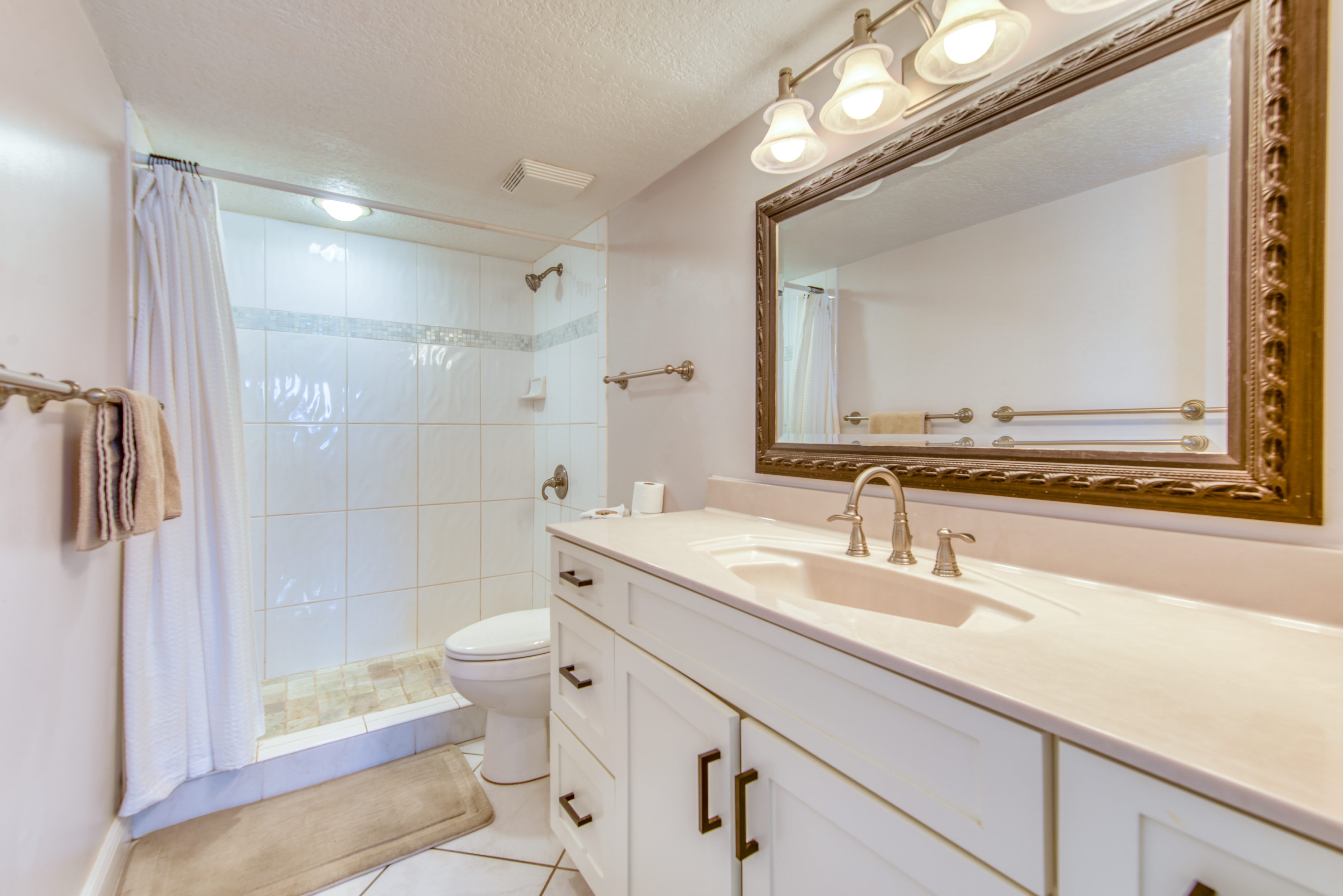 Enjoy a well-appointed bathroom with a walk-in shower.