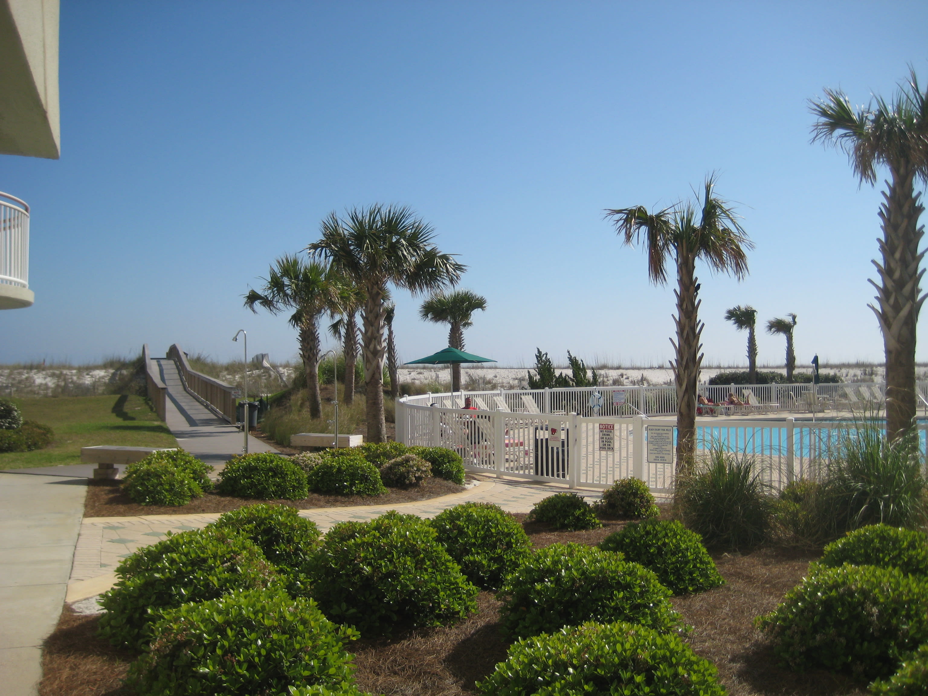 Walkover from Condo to Beach via Handicap Accessible Ramp