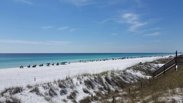 Beautiful sugar sand beaches and emerald blue green waters of Destin!