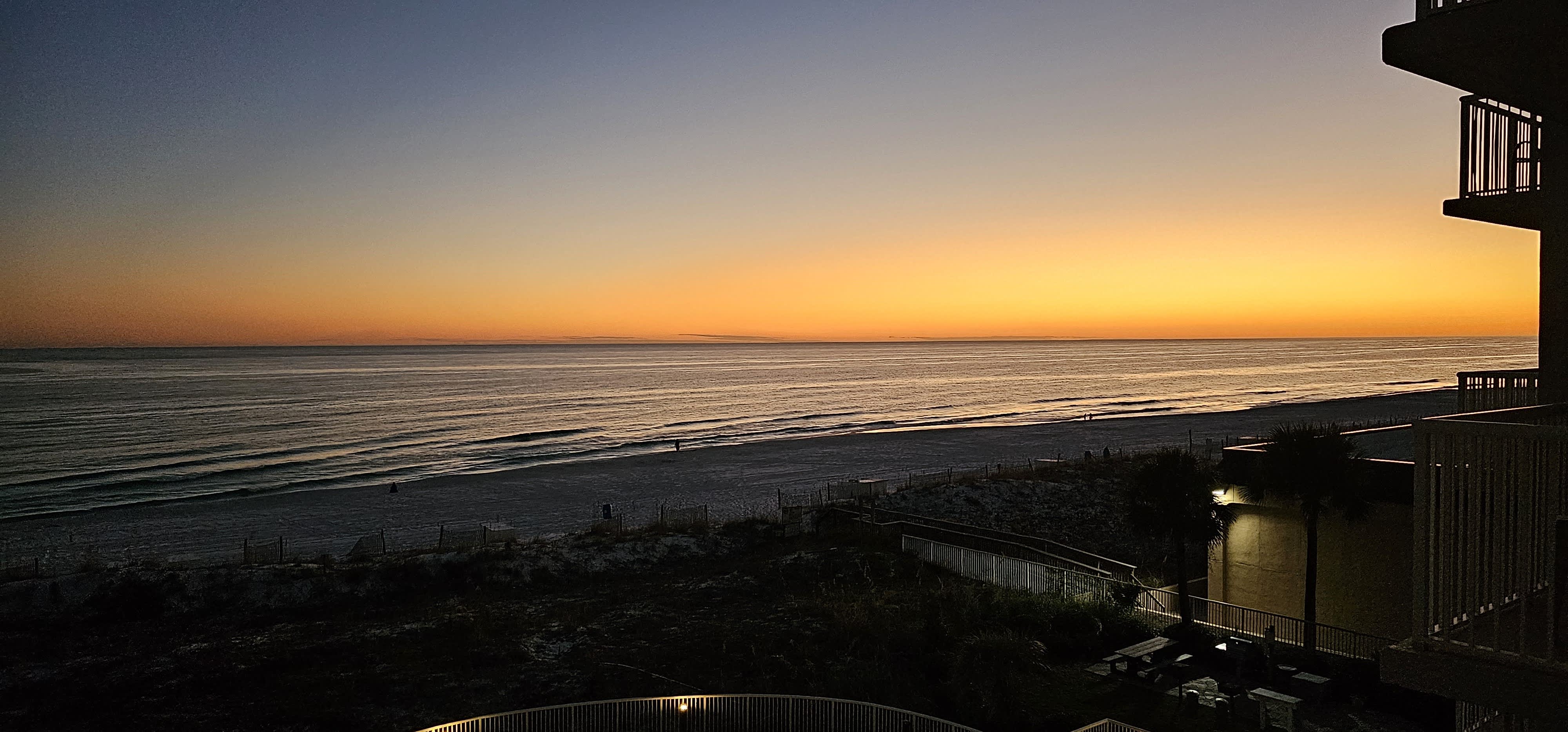Beautiful sunset on Okaloosa Island, enjoyed from our balcony