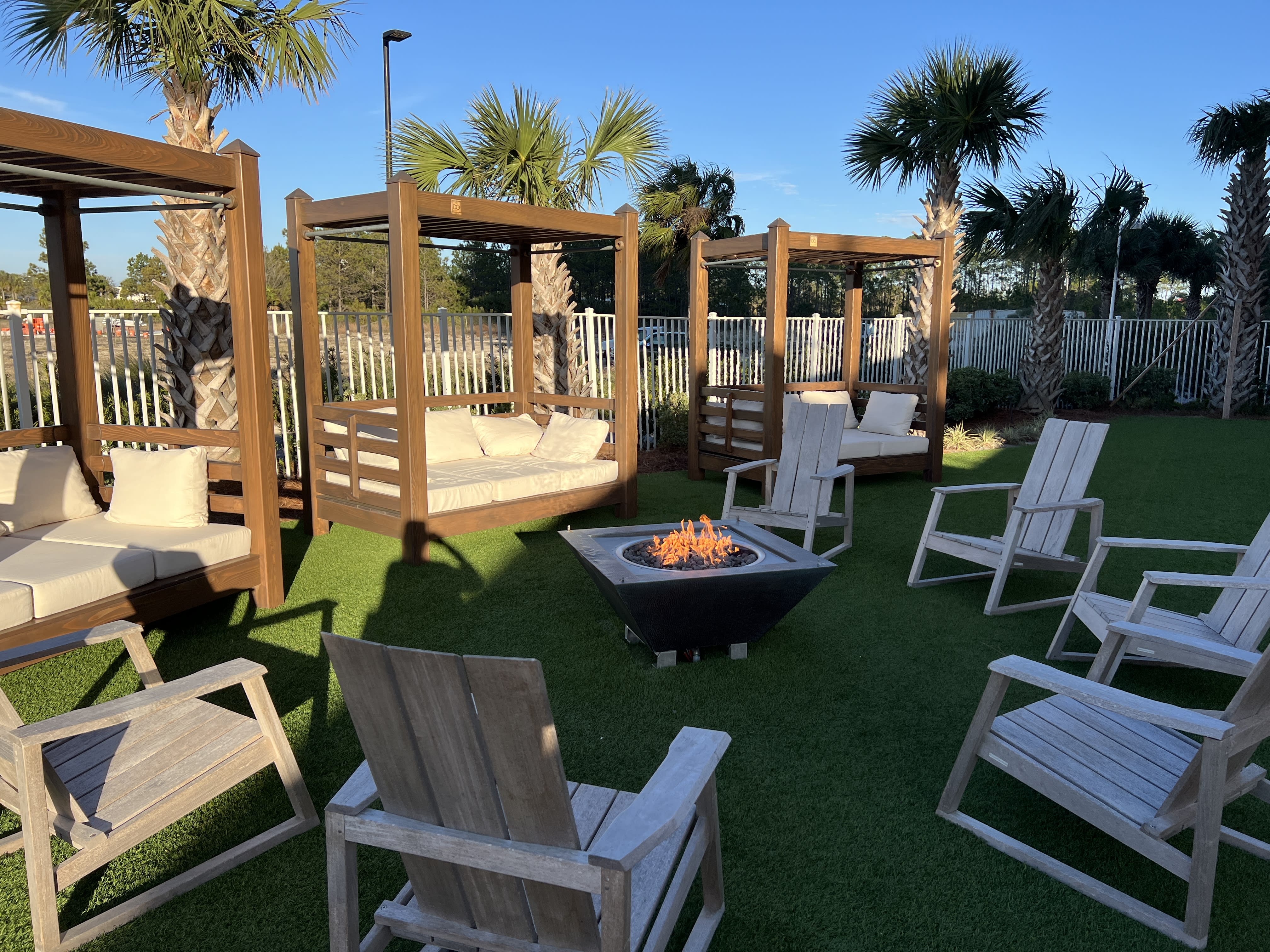 End the perfect day by relaxing around the Tower II Fire Pit!