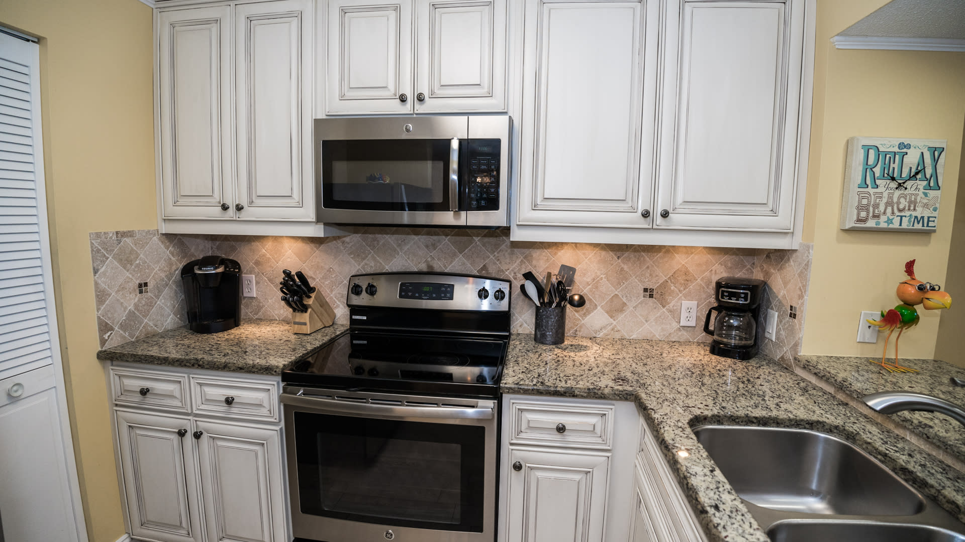 Kitchen with Keurig and Drip Coffee Makers
