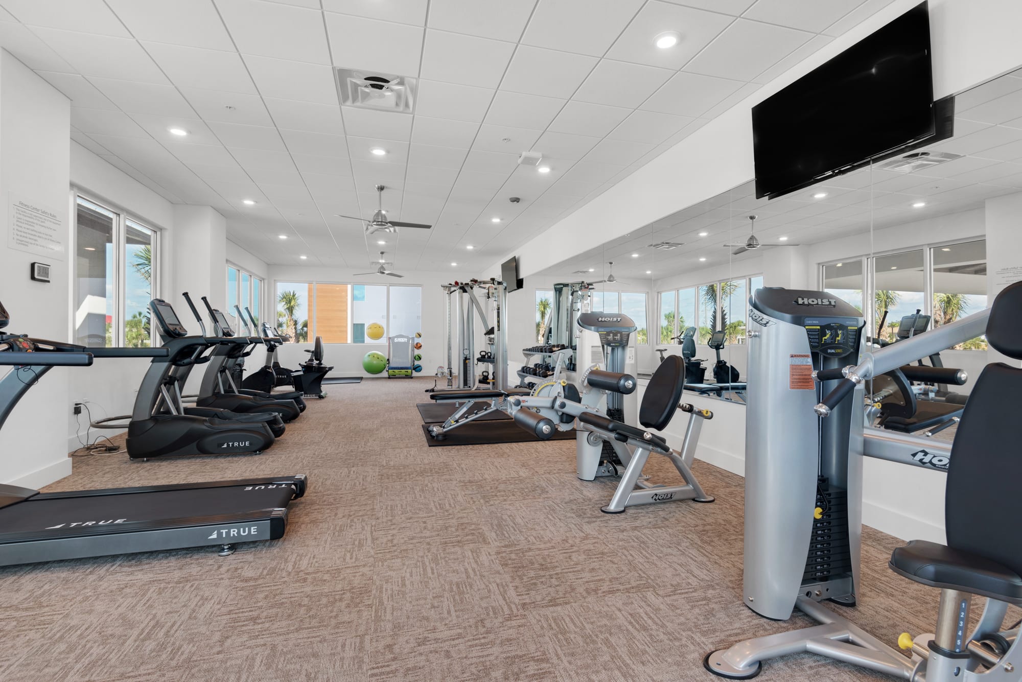 State of the art gym available for your use on premises