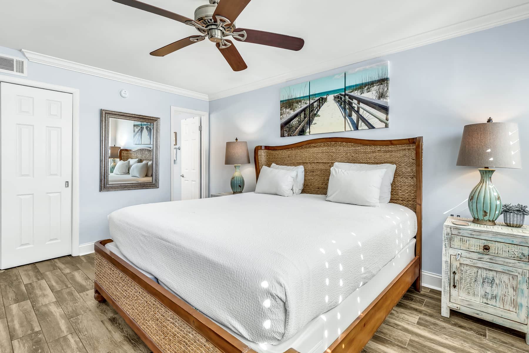 King Bed in the Master Suite