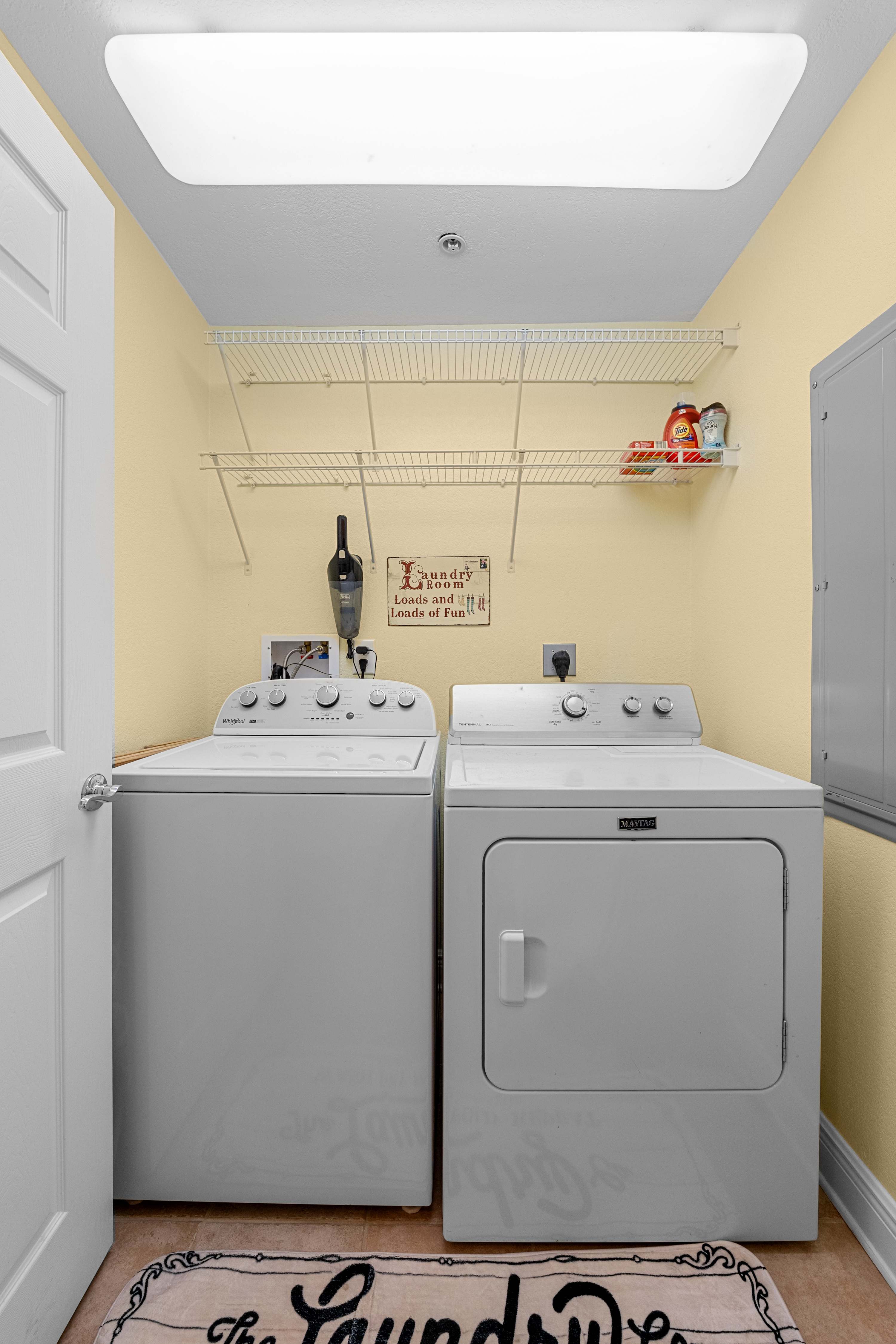 In unit washer and dryer