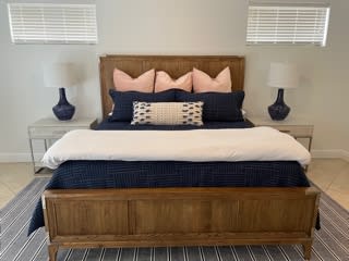 Newly redecorated master bedroom!