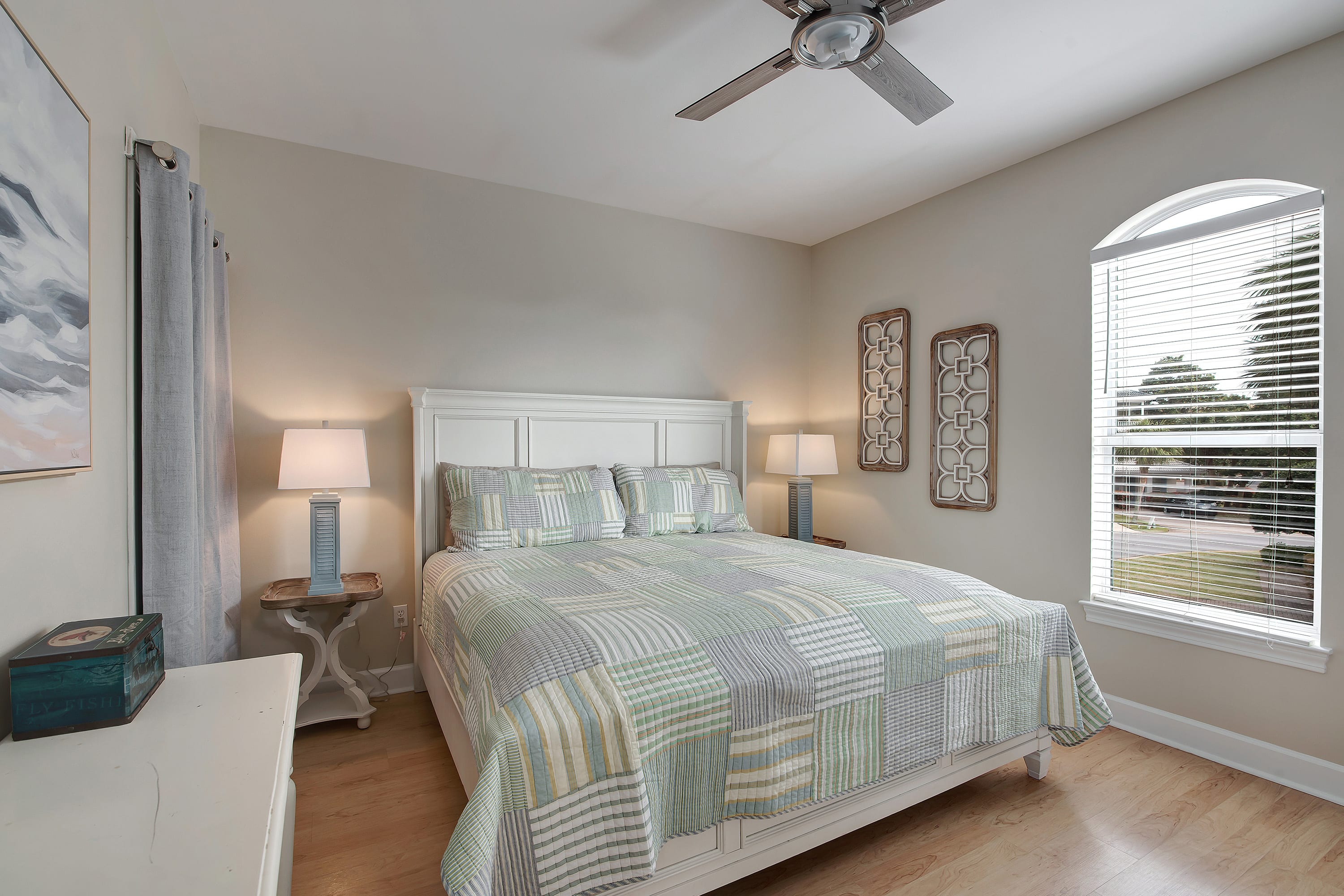 2nd Floor Guest King Bedroom with private balcony area