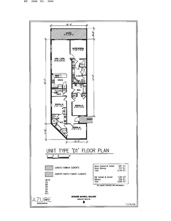 Floor plan for Unit 401 - nearly 2000 sq feet!