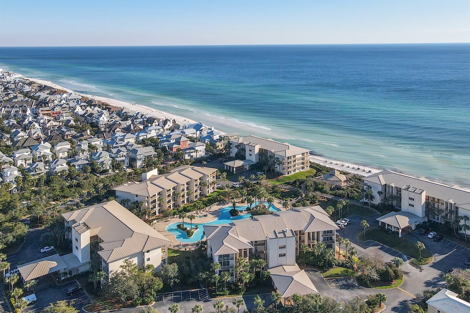 Drone view of High Pointe resort