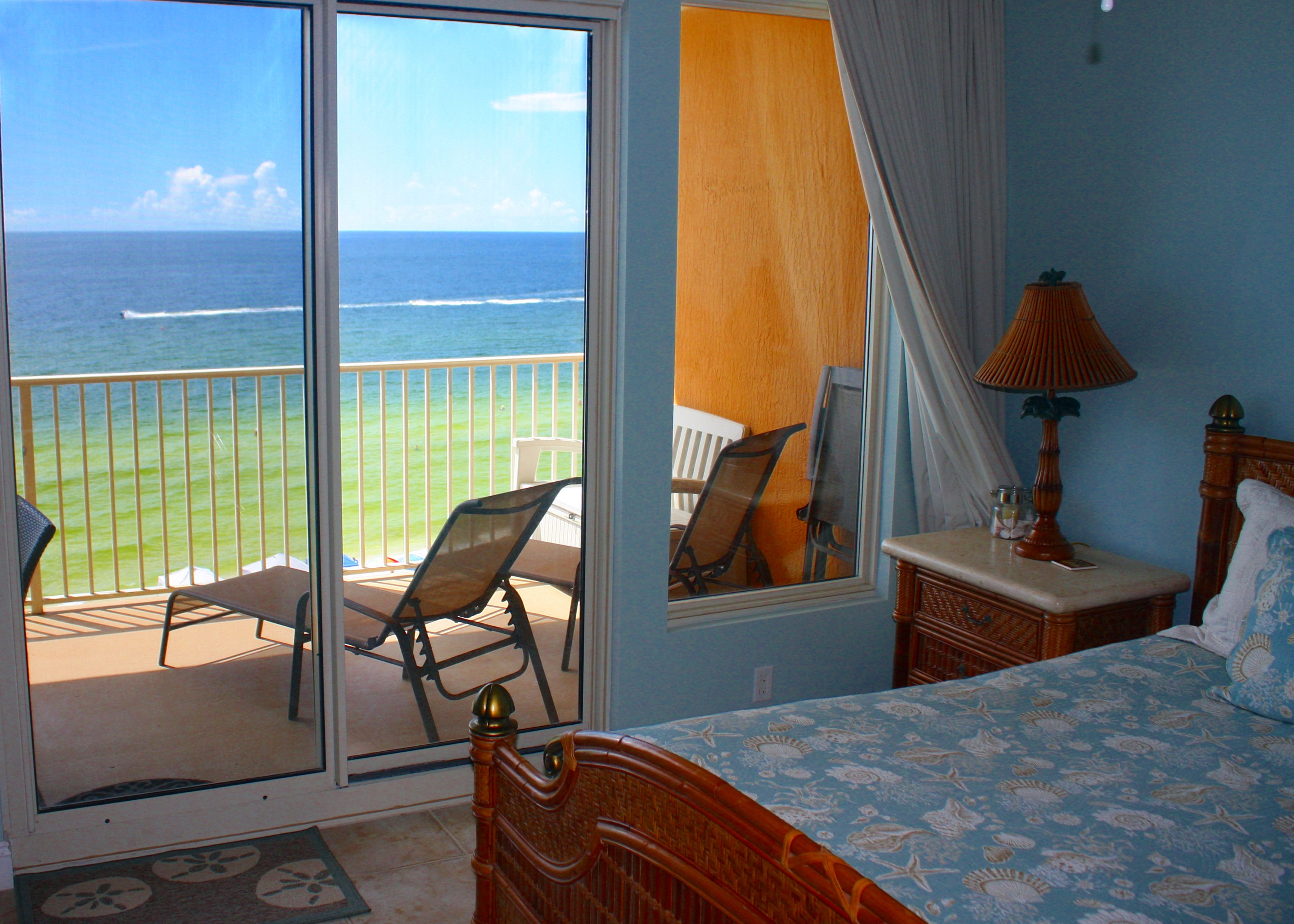 View from our Master Bedroom Suite Tempur-Pedic  looking over the Gulf of Mexico