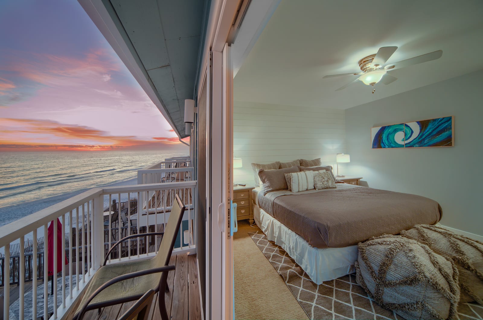 Balcony from Master bedroom 