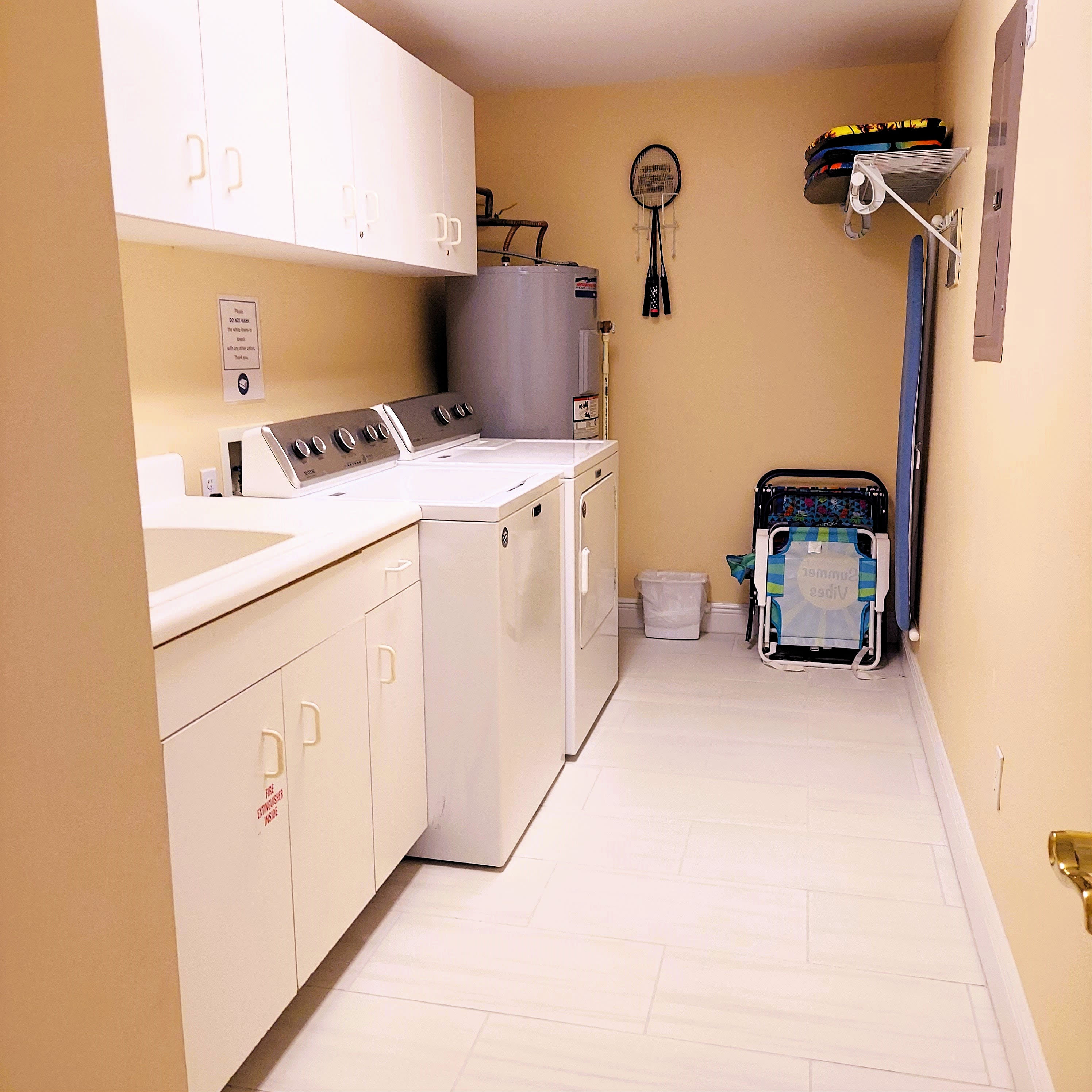 Laundry Room With Full-size Washer/Dryer