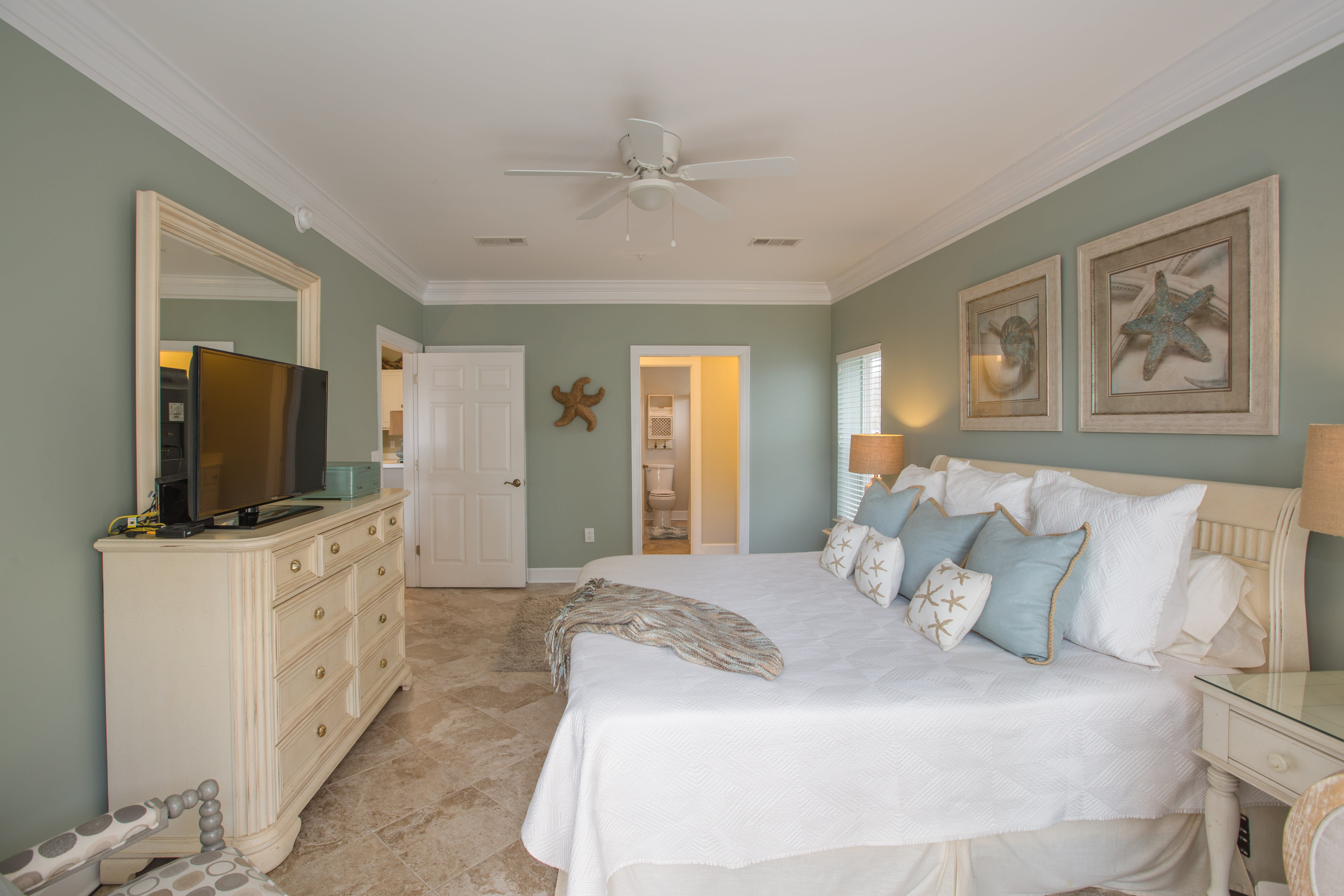 Space is abundant in the gorgeous master suite!