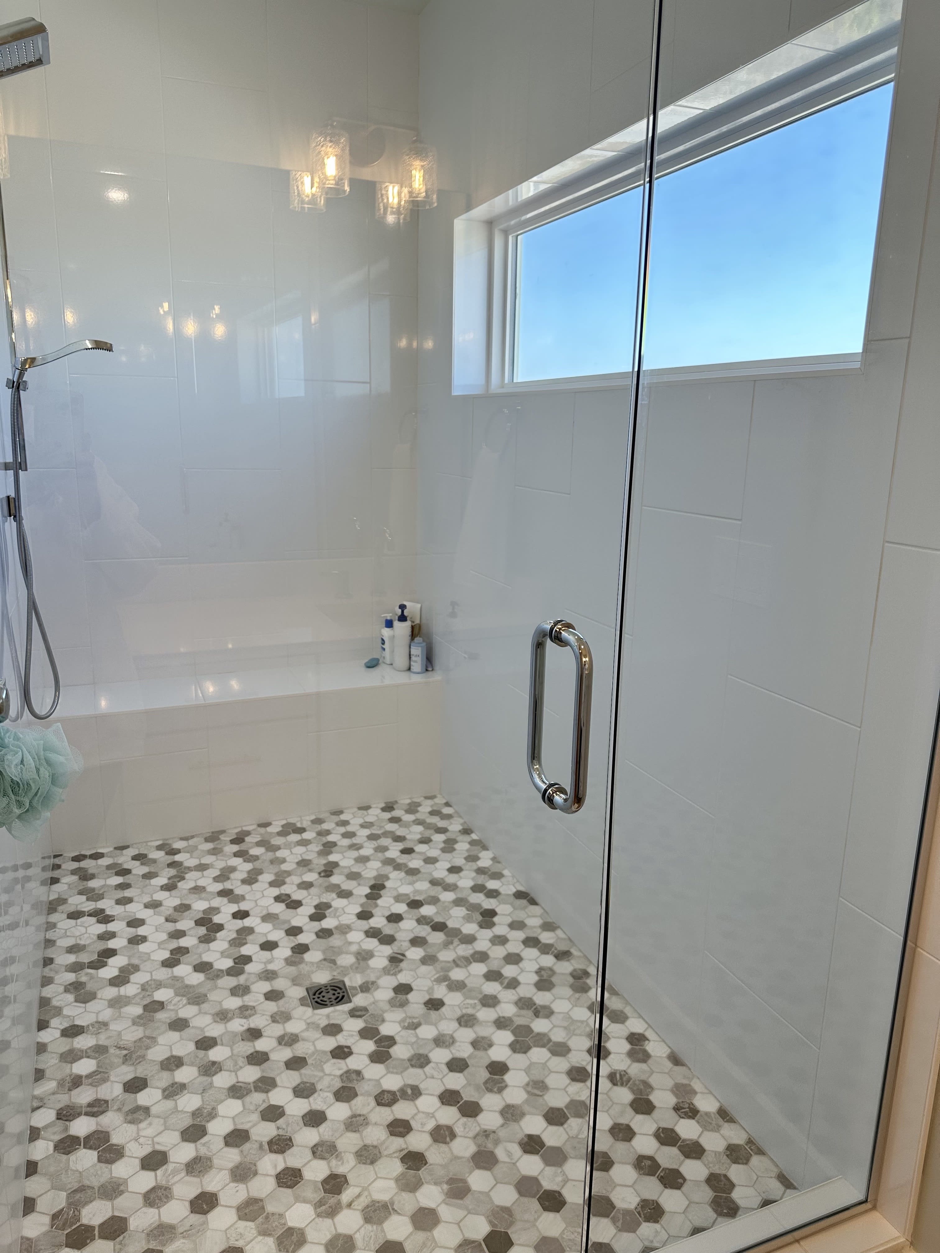 Master bath large walk-in shower