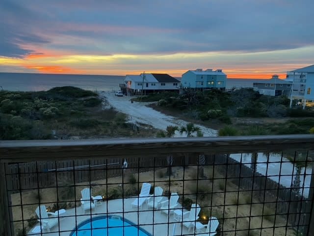 beautiful sunsets from the balcony