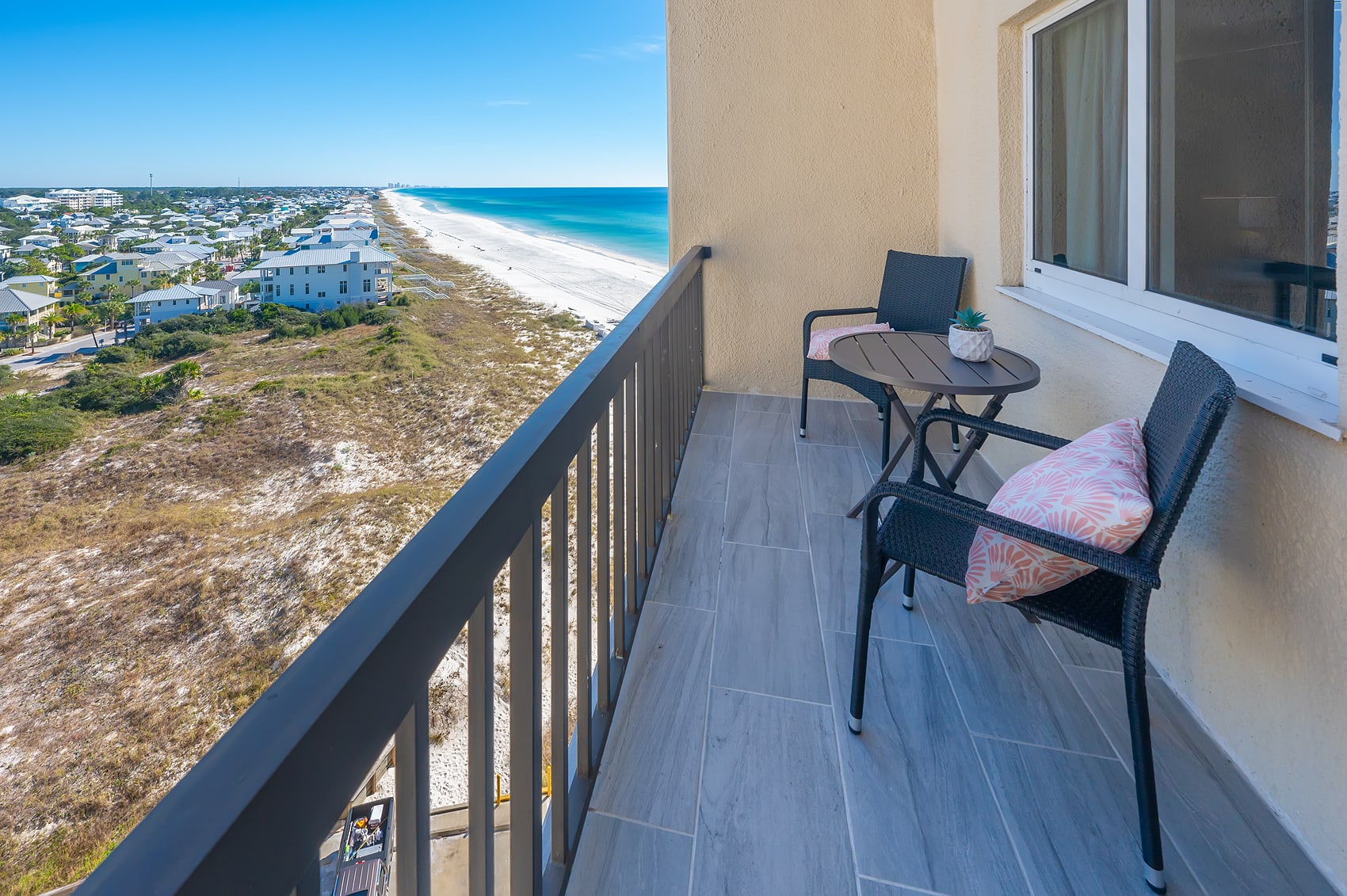 2nd Balcony off Master overlooking Carillon and breath taking beach views.