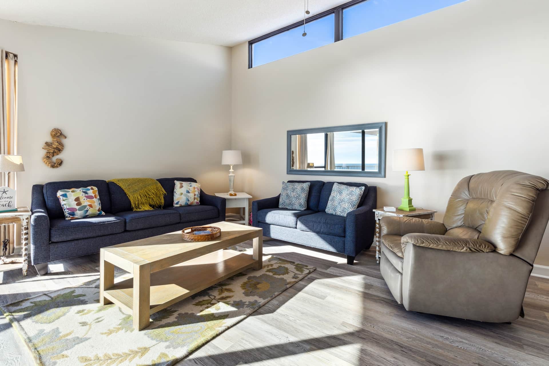 Cozy family room with a view!