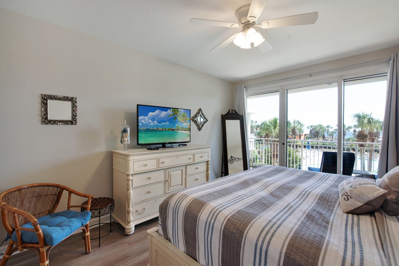 Master Bedroom with view of the Gulf