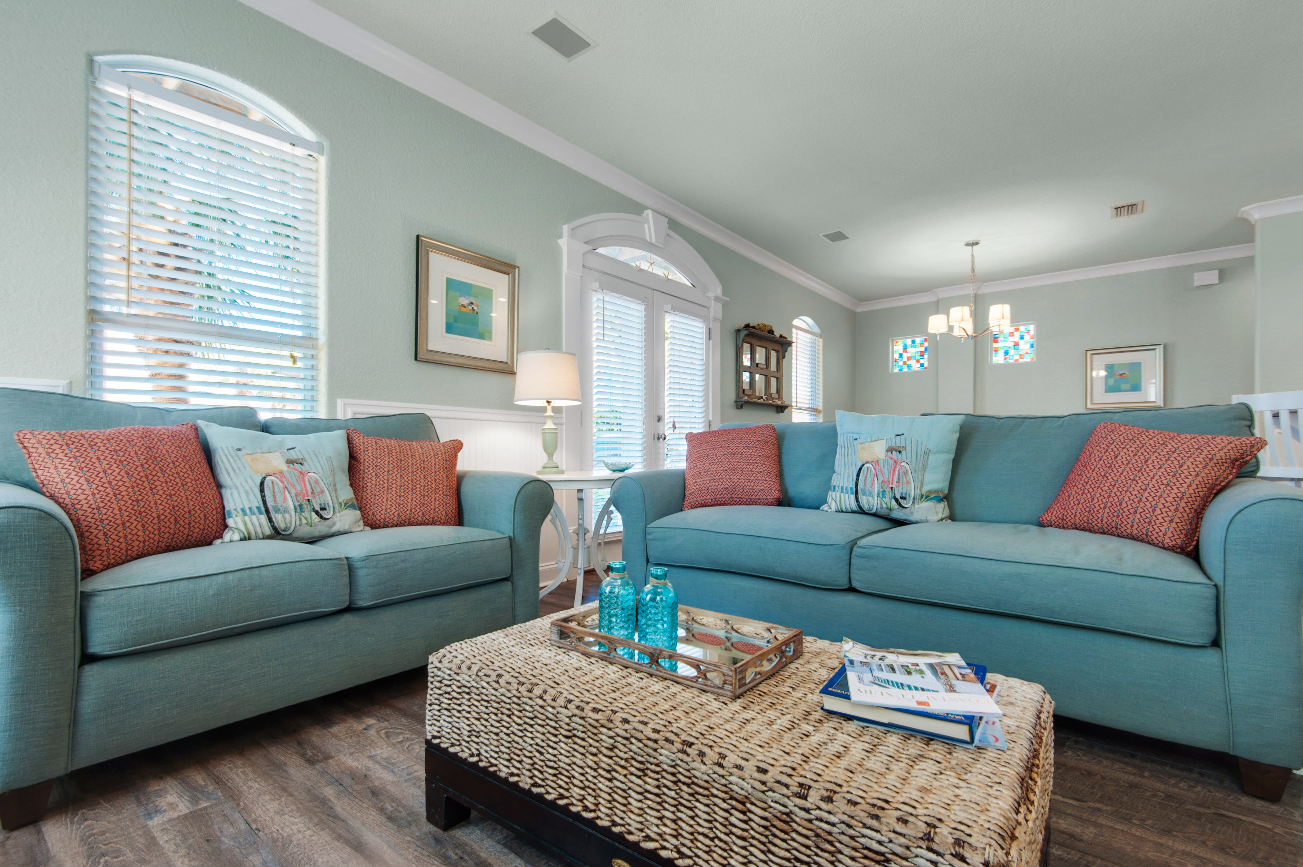 Living room with sleeper sofa