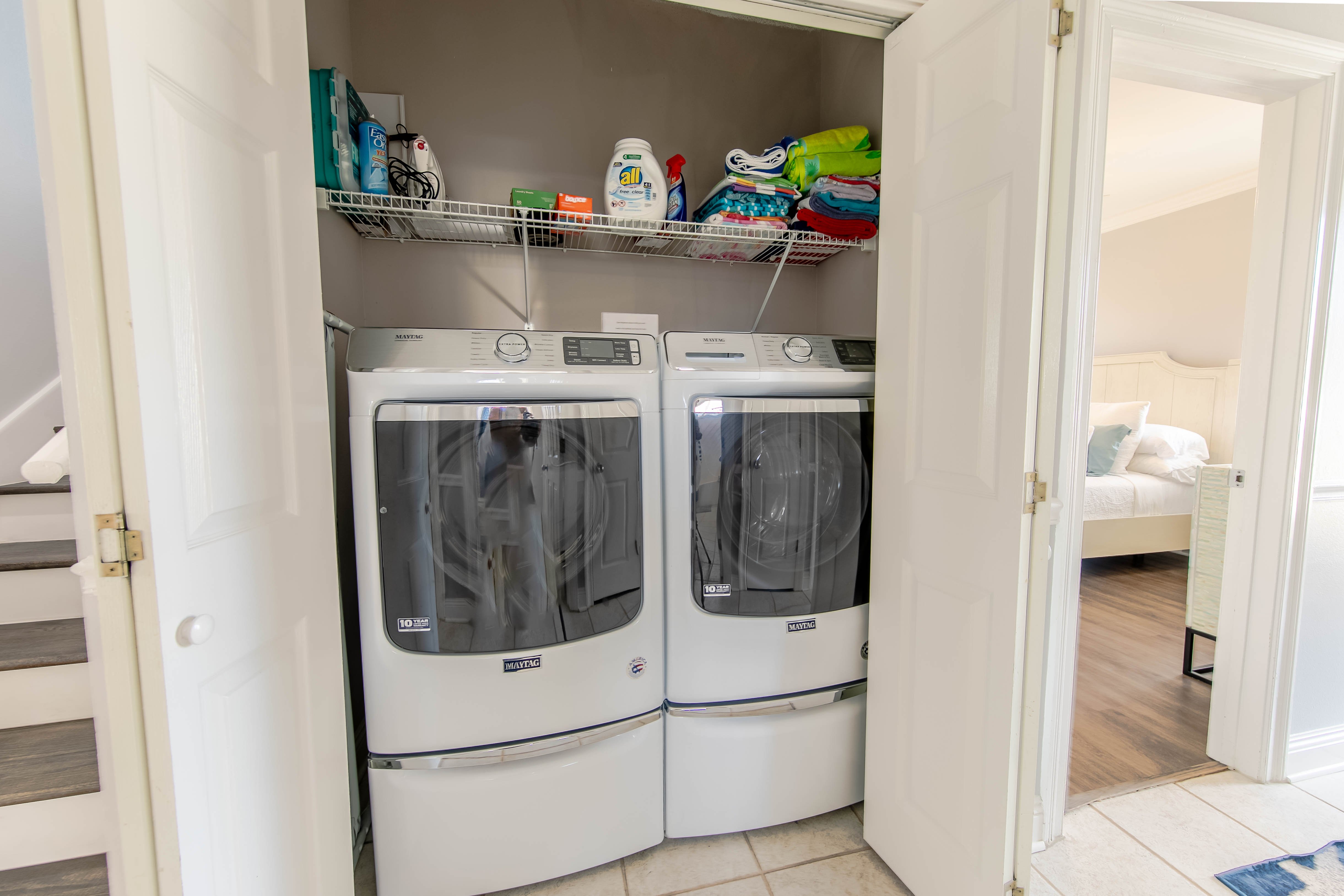 Brand new washer and Dryer - Detergent on property